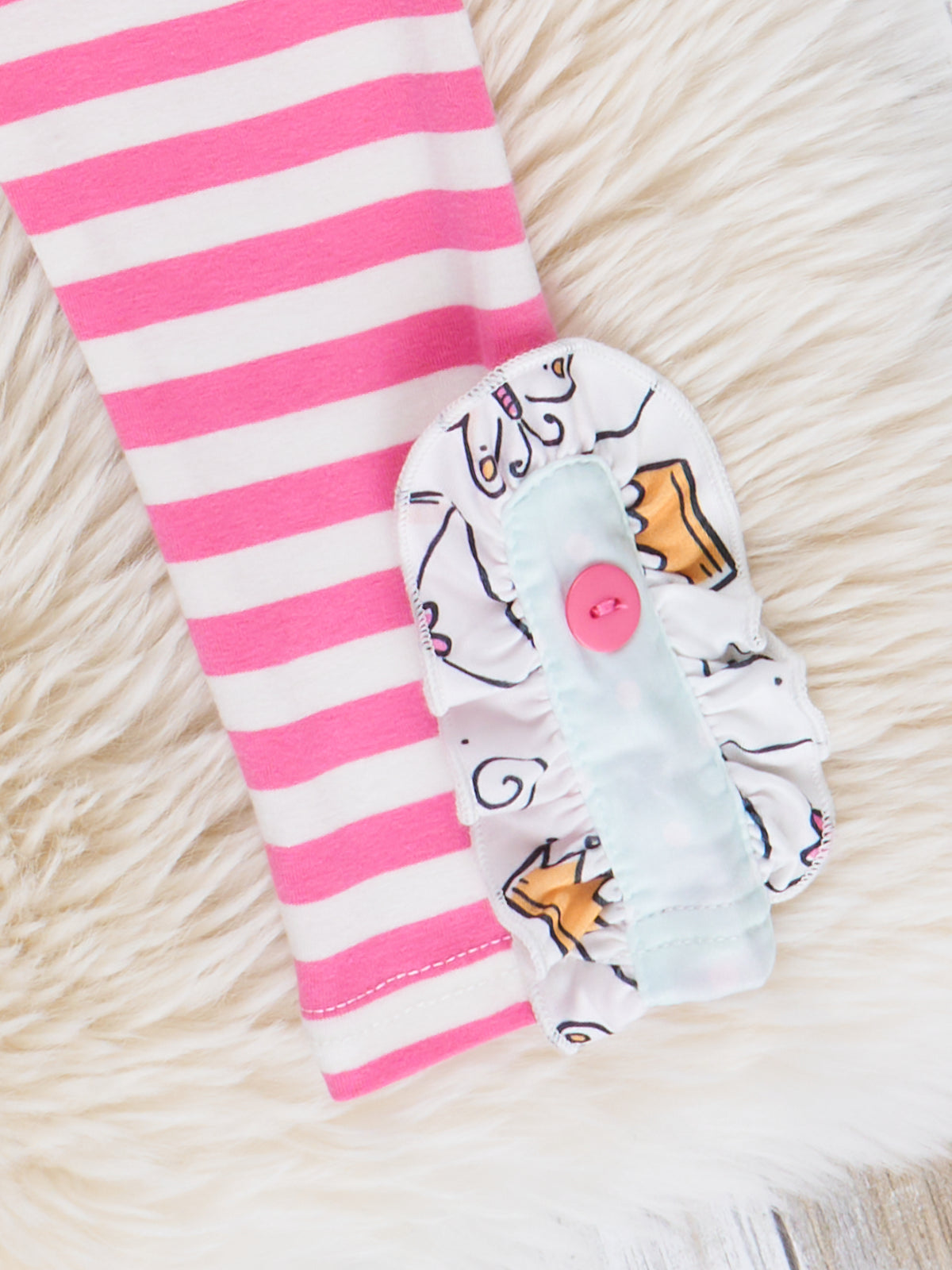 Pink & Light Blue Princess Carriage Ruffle Outfit - Marie Nicole Clothing