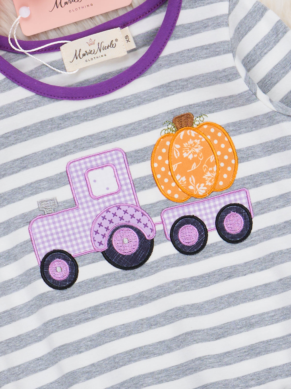 Pumpkin Haulin’ Cutie Ruffle Outfit - Marie Nicole Clothing