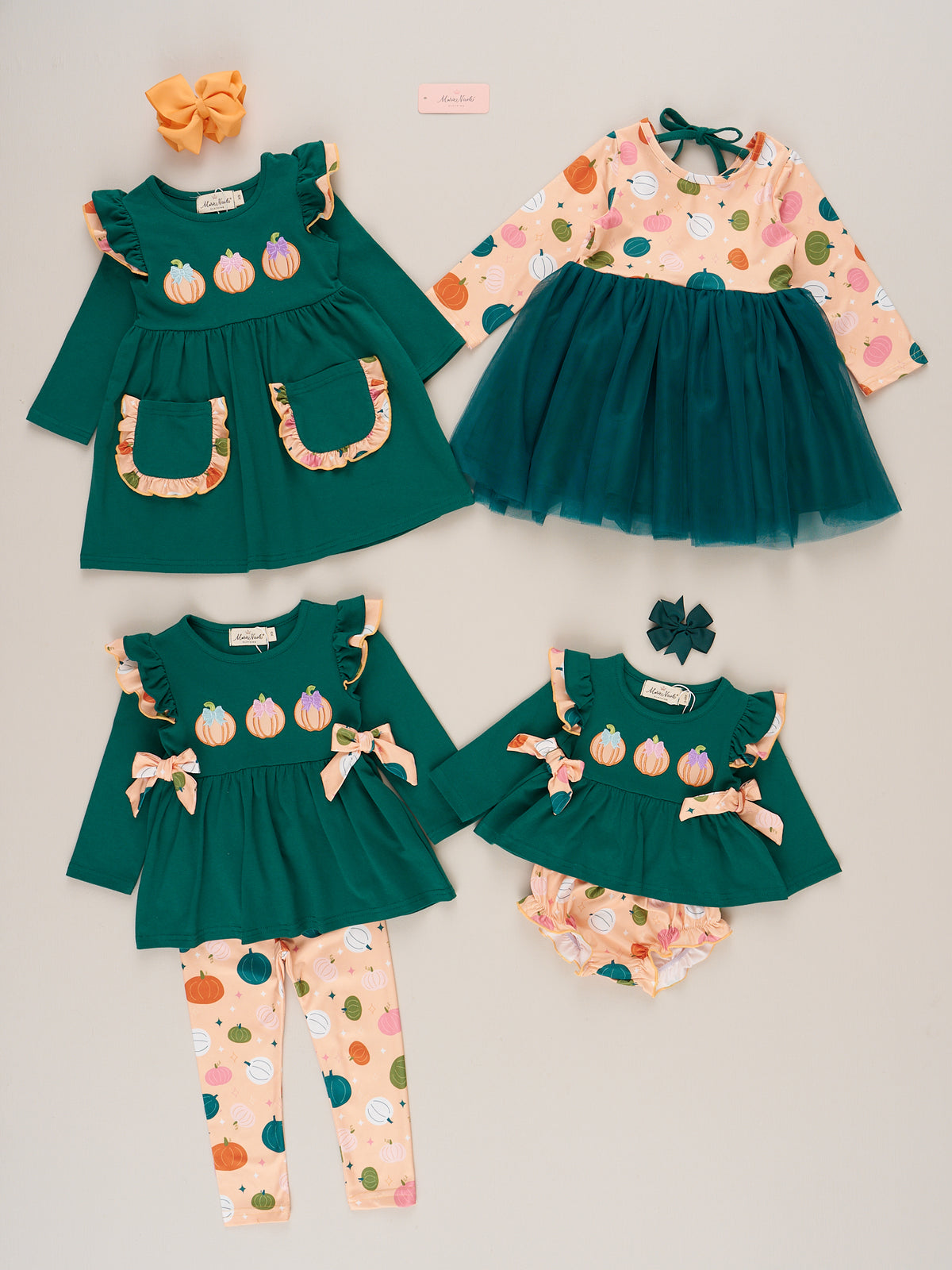 Pick of the Patch Ruffle Dress - Marie Nicole Clothing