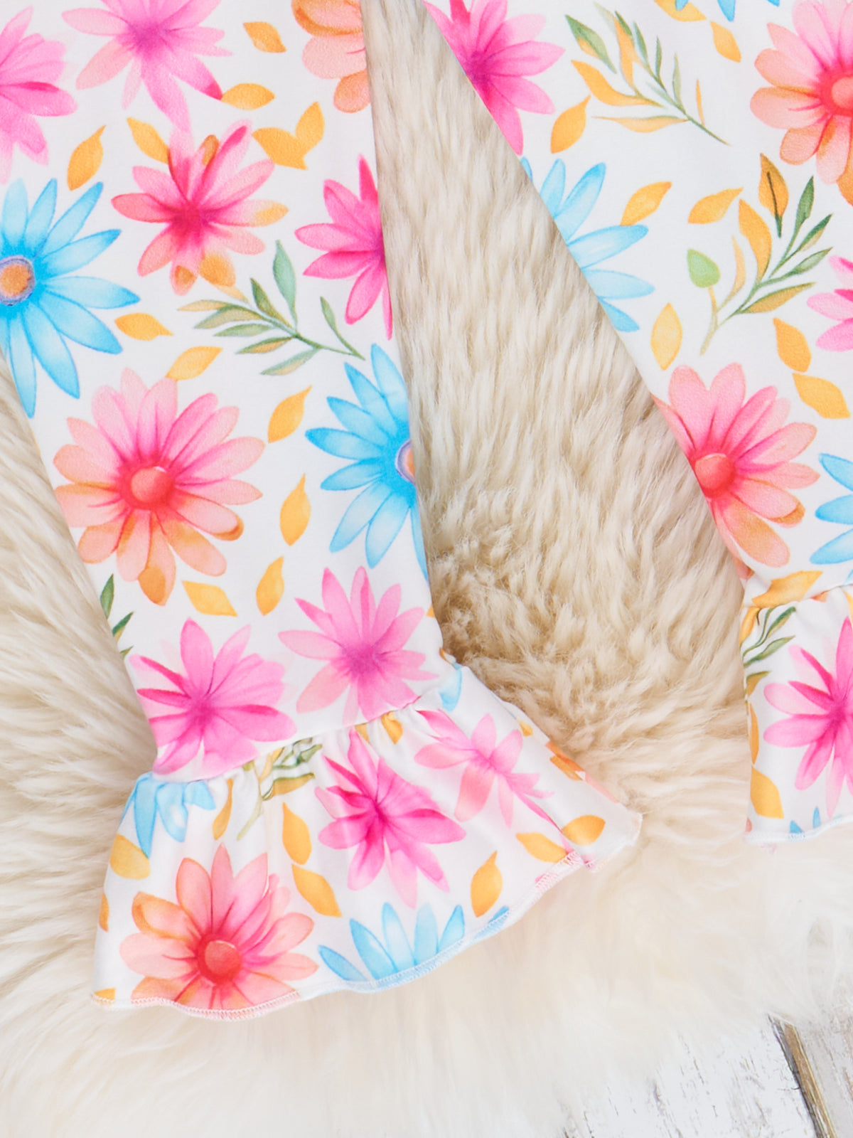 Floral Patch Road Trip Embroidered Outfit - Marie Nicole Clothing