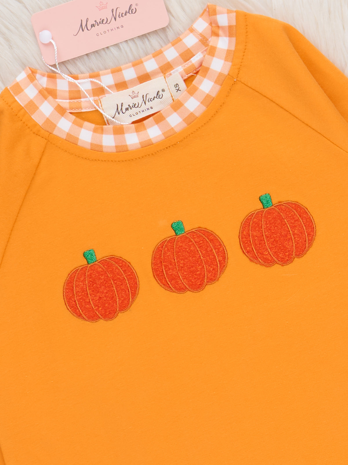 Embroidered Gingham Patch Pickin’s Top - Marie Nicole Clothing