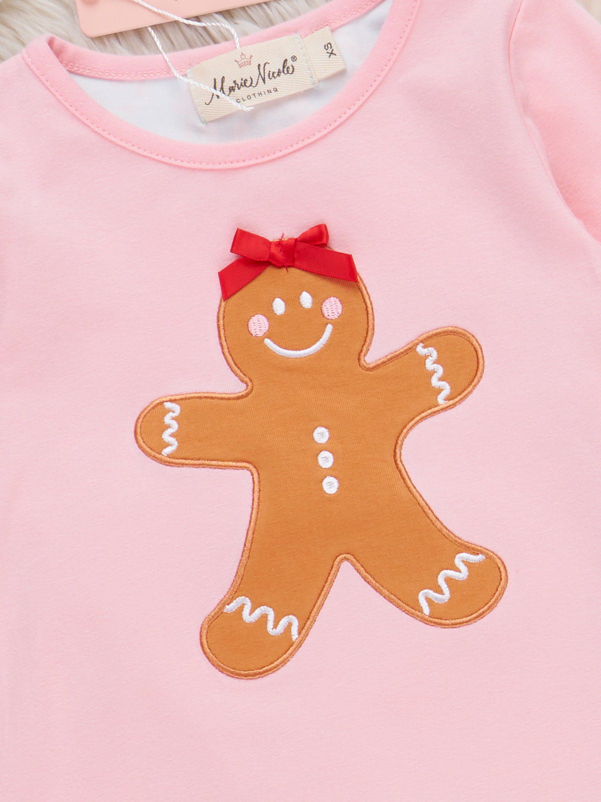 Cheerful Cookies Embroidered Ruffle Outfit - Marie Nicole Clothing