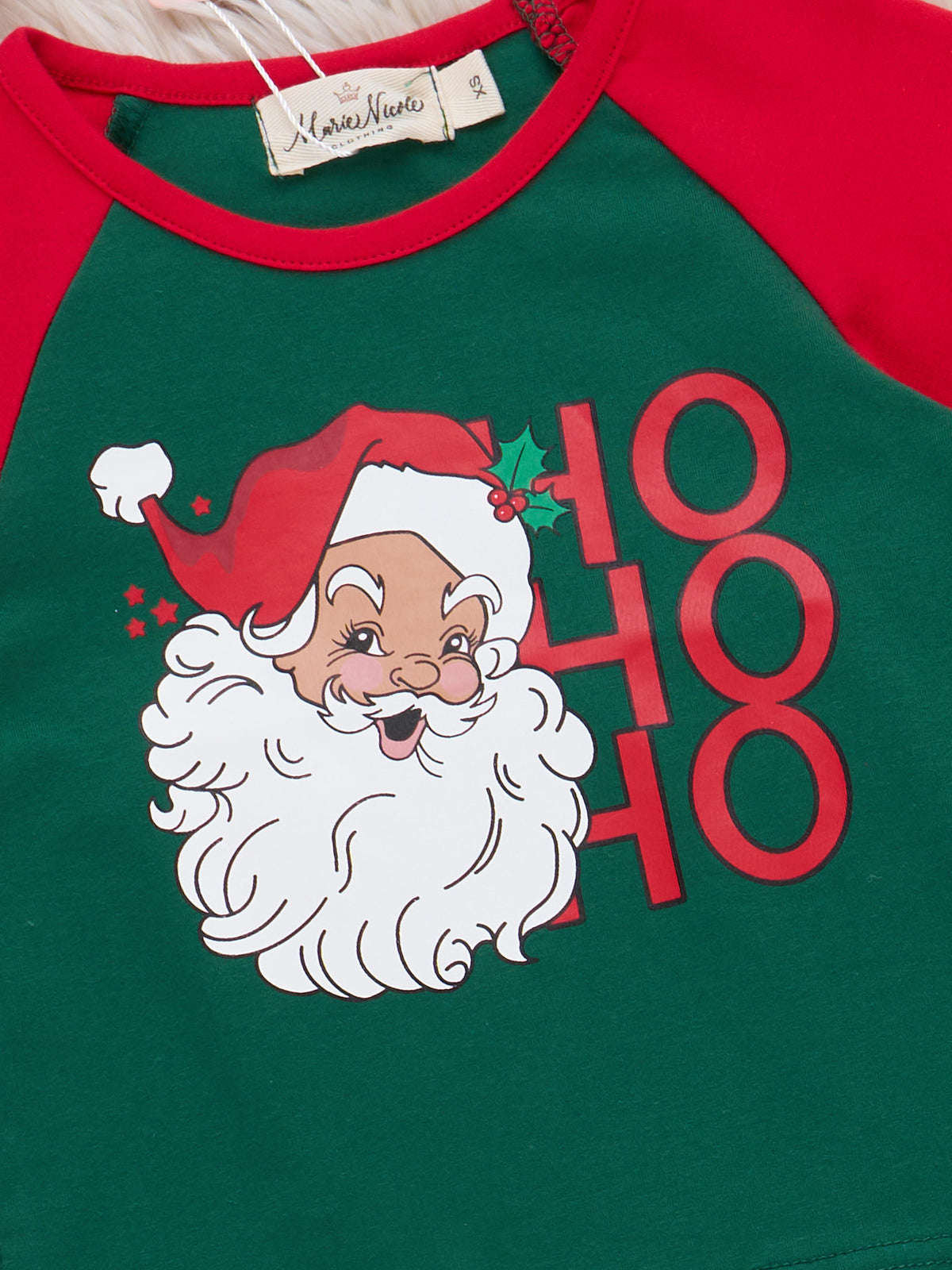 Holiday Ho Ho Ho Bell Bottom Outfit - Marie Nicole Clothing