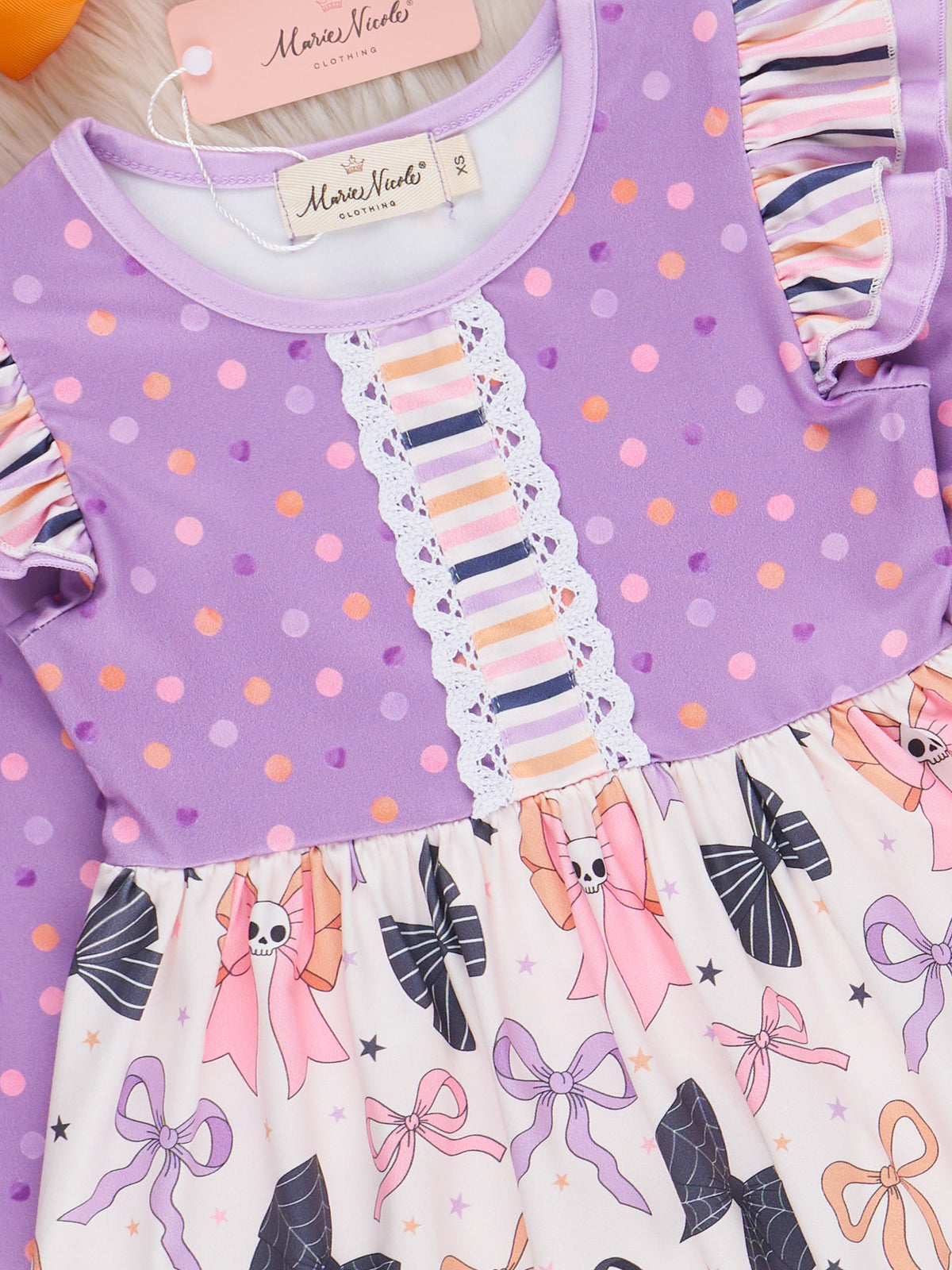 Boo La La Ruffle Dress - Marie Nicole Clothing