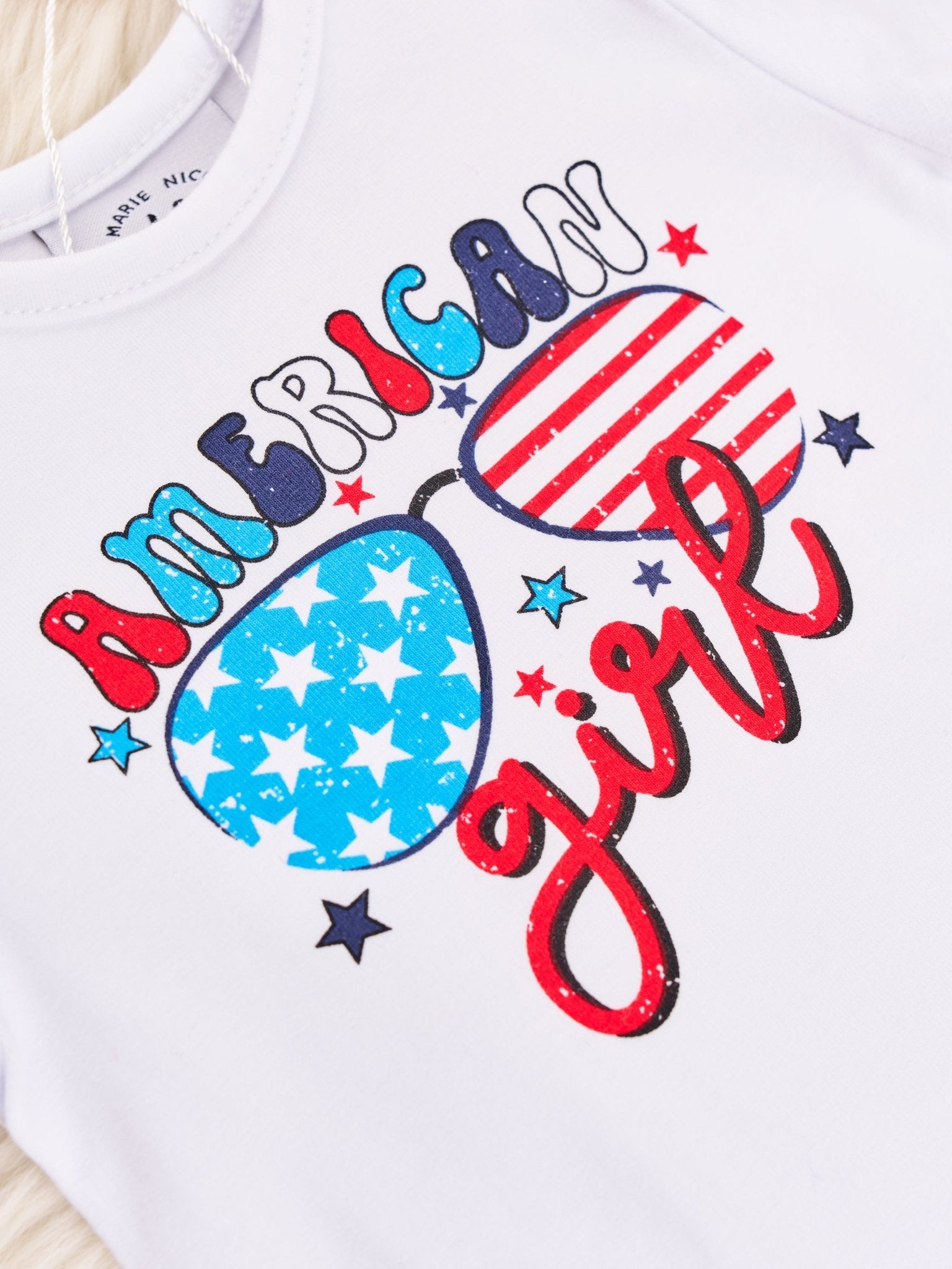 "American Girl" Onesie Tulle Outfit - Marie Nicole Clothing