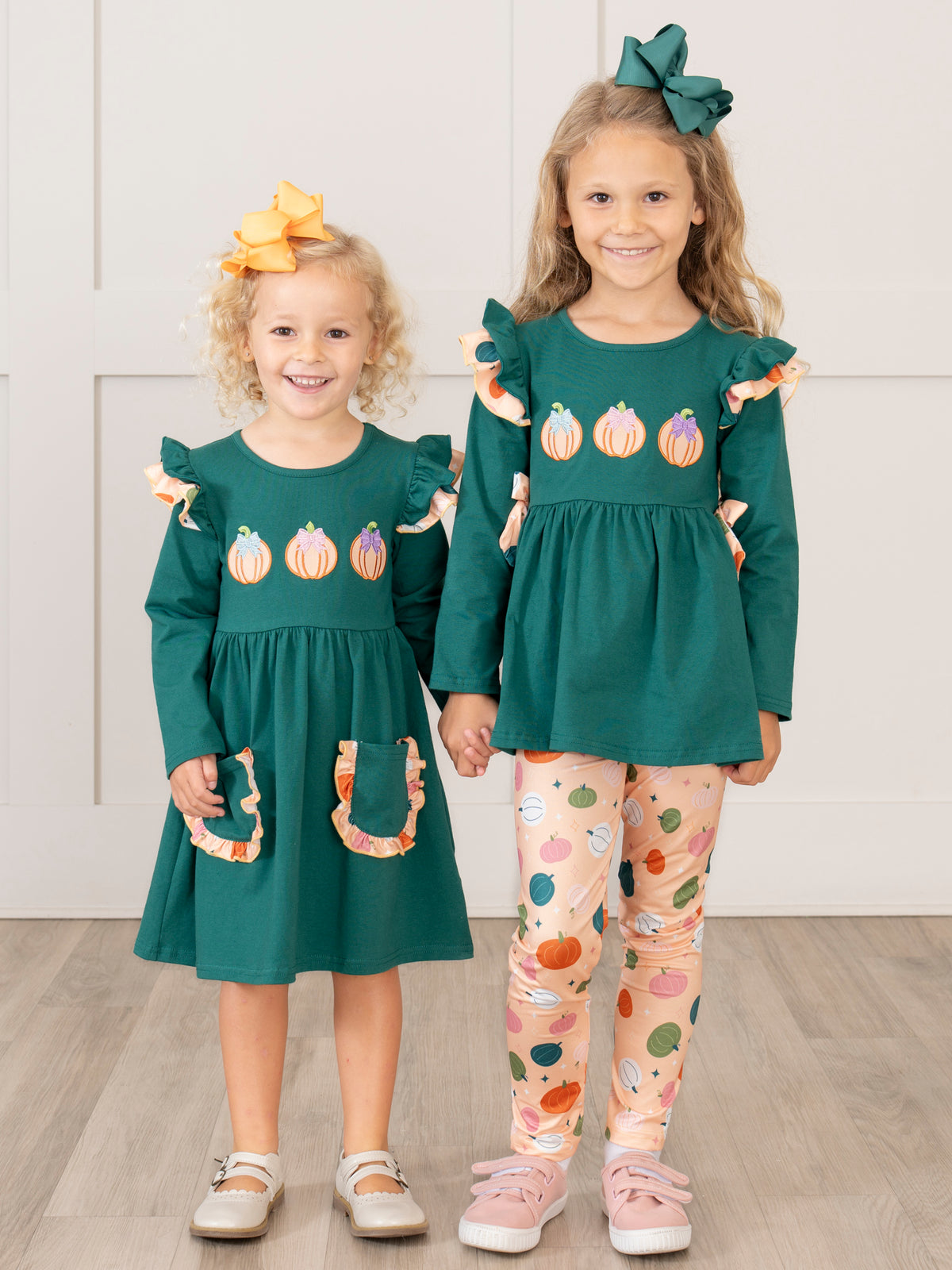 Pick of the Patch Ruffle Dress - Marie Nicole Clothing