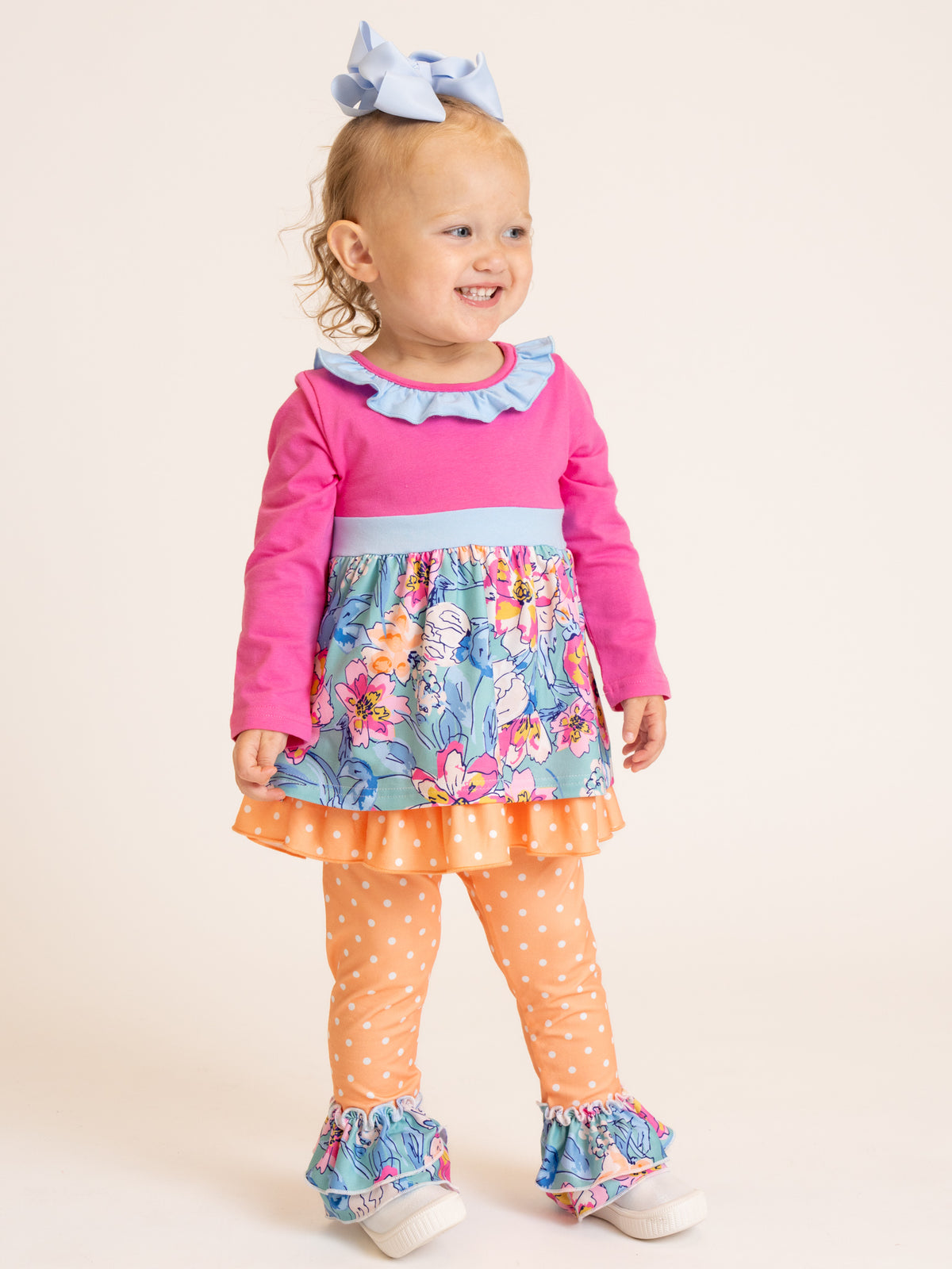 Floral Daydream Ruffle Outfit - Marie Nicole Clothing