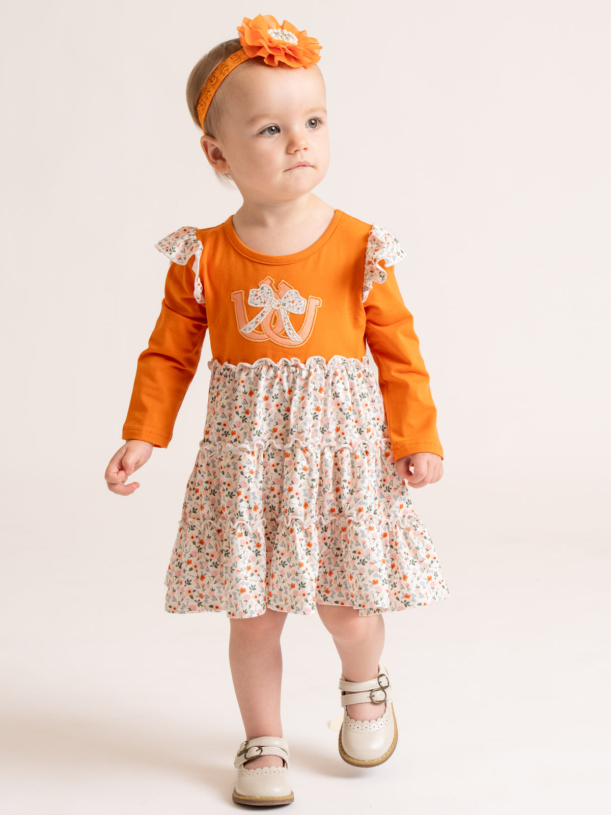 Western Luck Horseshoe Embroidered Dress - Marie Nicole Clothing