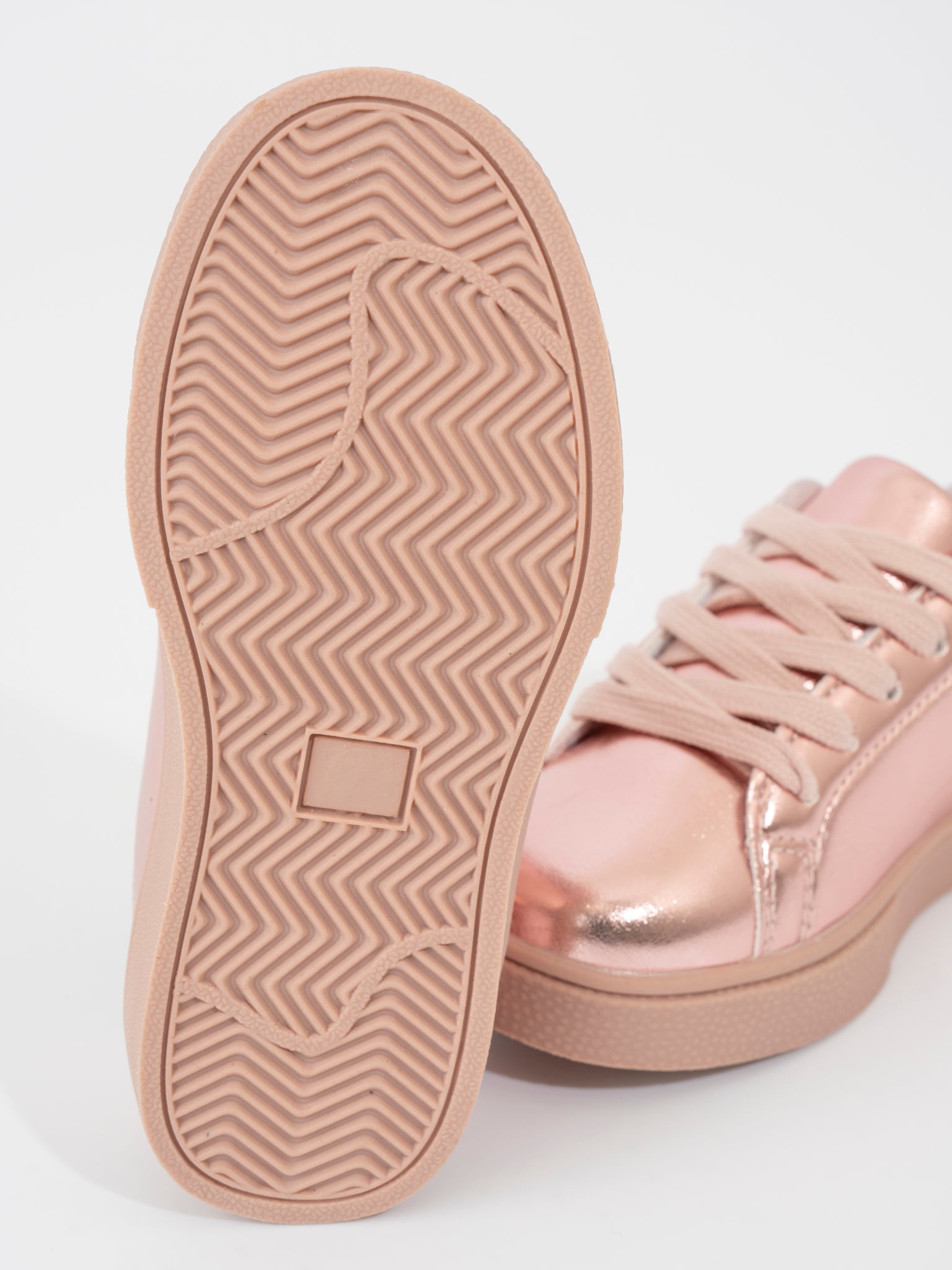 Girls' Sparkle Star Sneaker - Metallic Pink - Marie Nicole Clothing