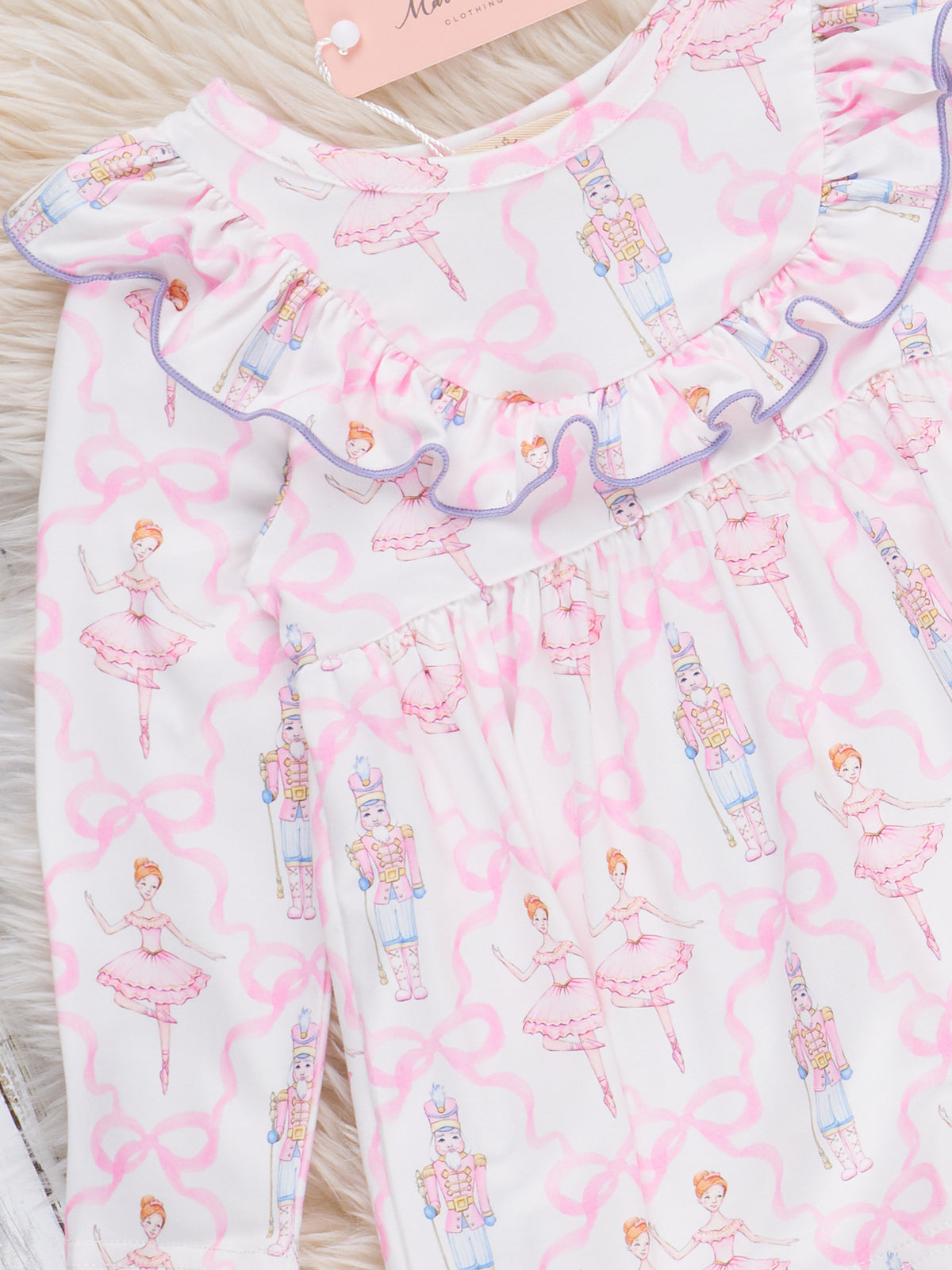 Nutcracker Bows Ruffle Outfit - Marie Nicole Clothing