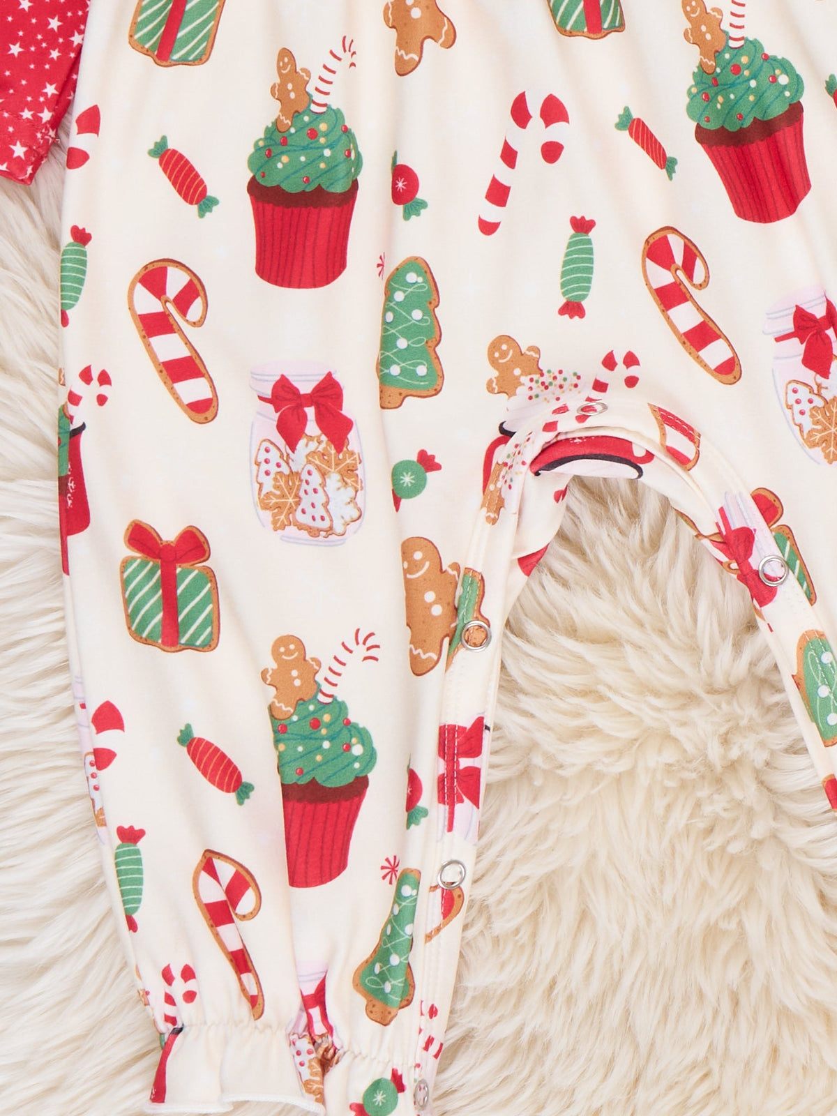 Festive Bakery Treats Ruffle Romper - Marie Nicole Clothing
