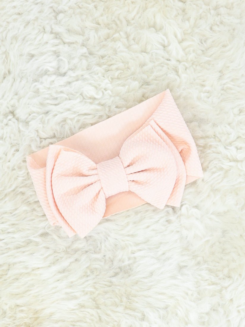 Double Layer Waffle Bow Headwrap - 32 Colors Available - Marie Nicole Clothing