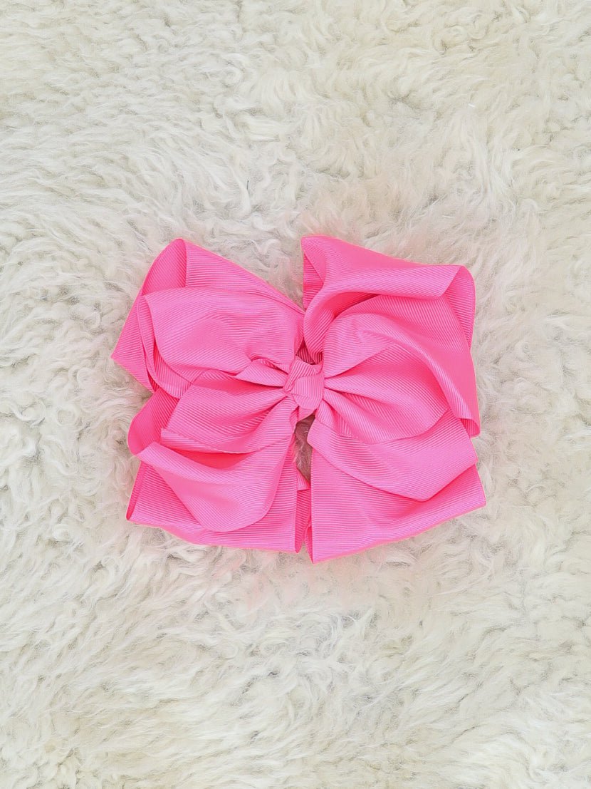 Double Layer Bows 6.5 Inch - 40 Colors Available - Marie Nicole Clothing
