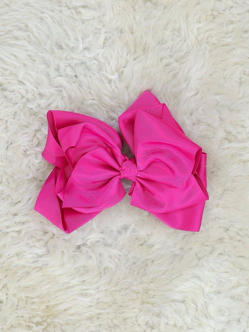 Double Layer Bows 6.5 Inch - 40 Colors Available - Marie Nicole Clothing