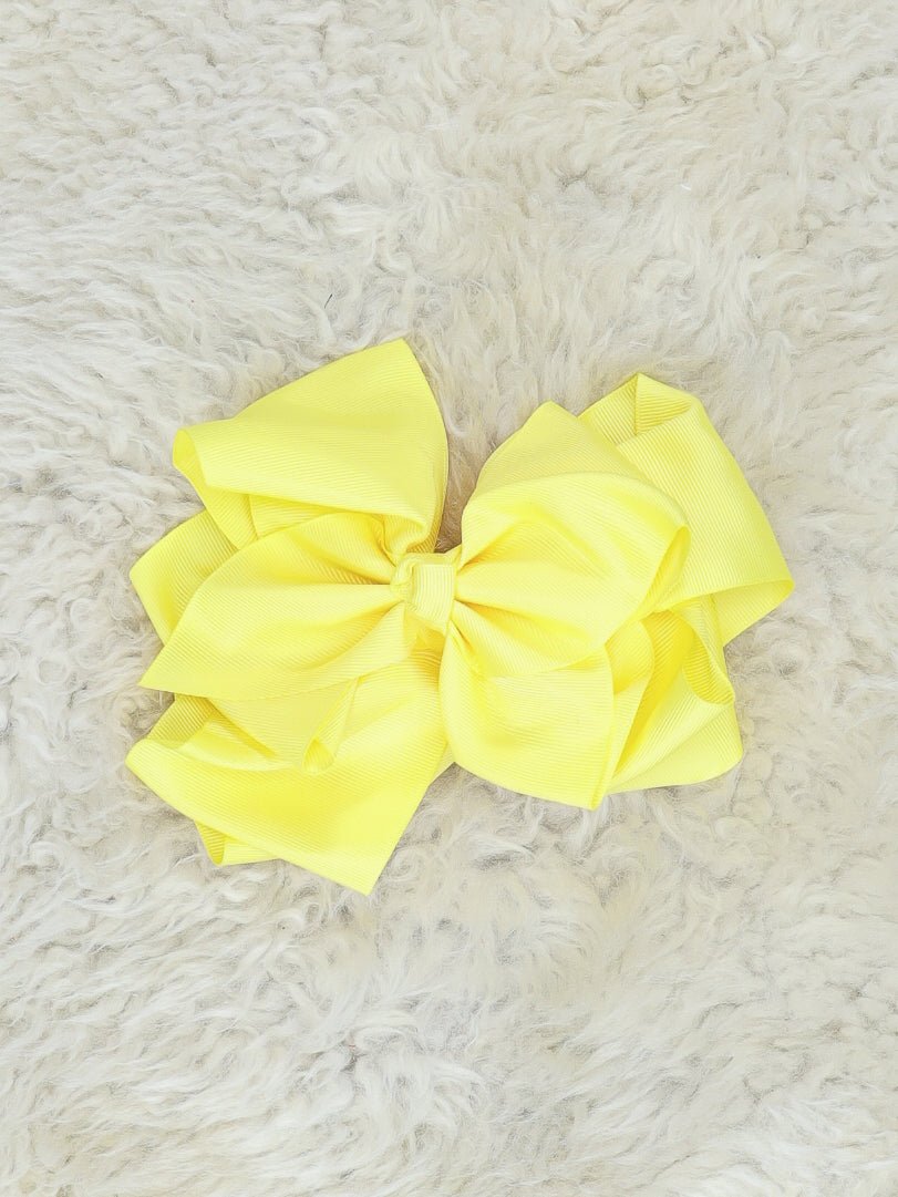 Double Layer Bows 6.5 Inch - 40 Colors Available - Marie Nicole Clothing