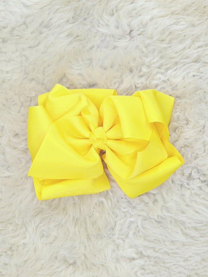 Double Layer Bows 6.5 Inch - 40 Colors Available - Marie Nicole Clothing