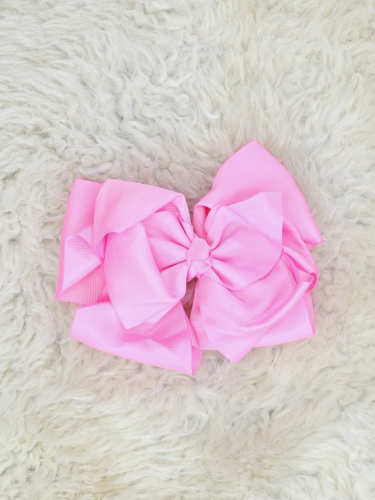 Double Layer Bows 6.5 Inch - 40 Colors Available - Marie Nicole Clothing