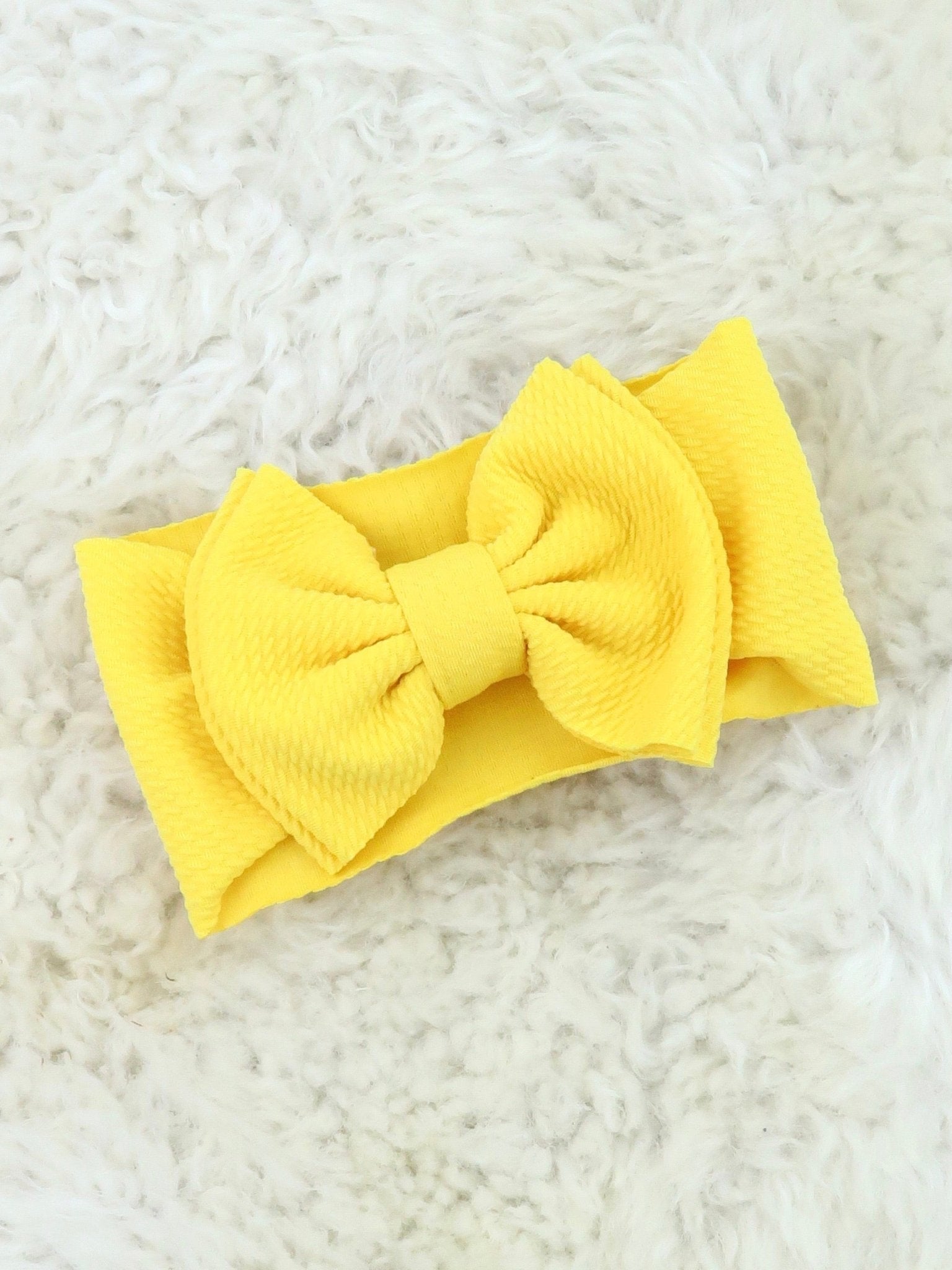 Double Layer Waffle Bow Headwrap - 32 Colors Available - Marie Nicole Clothing