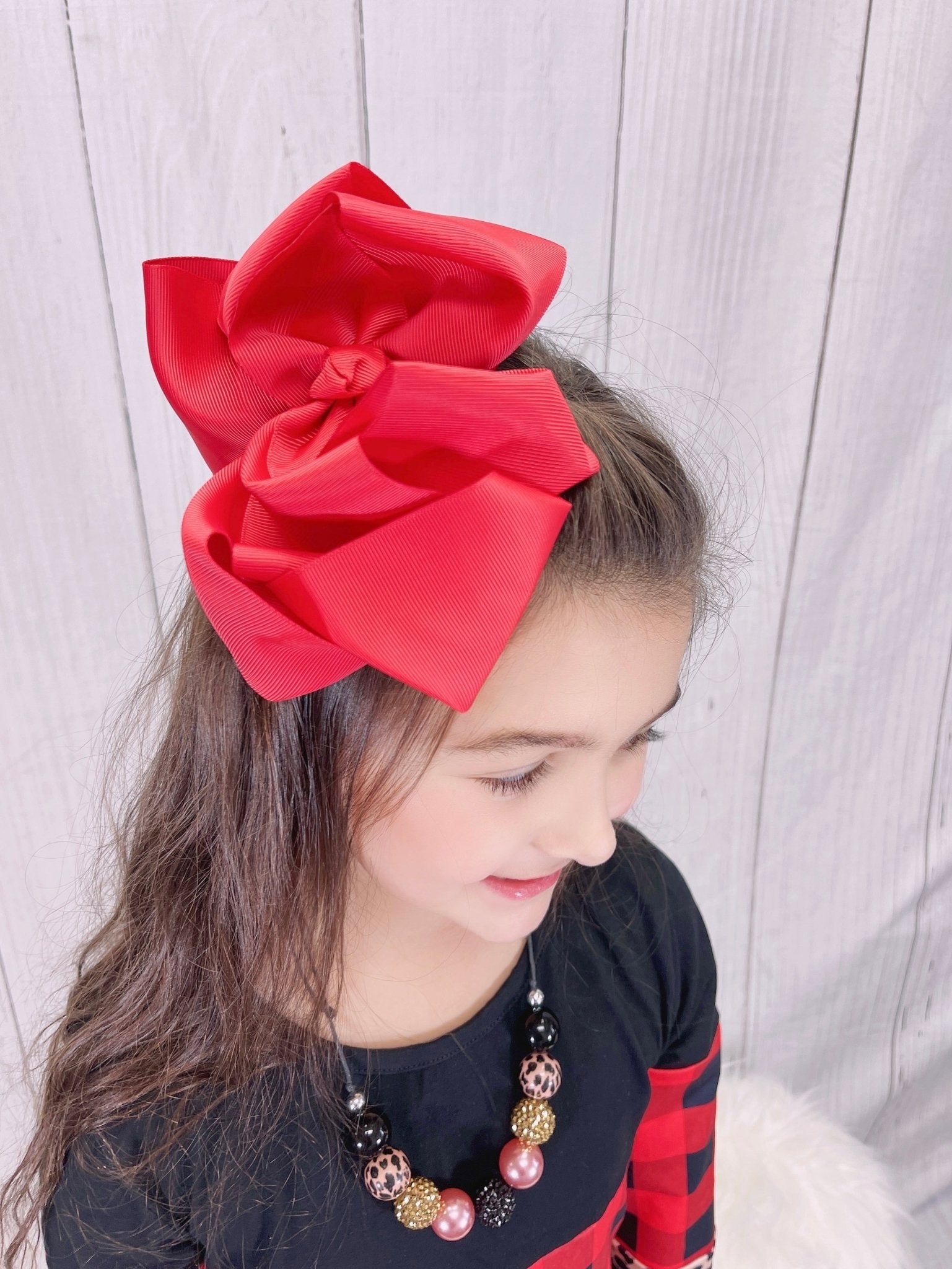 Double Layer Bows 6.5 Inch - 40 Colors Available - Marie Nicole Clothing