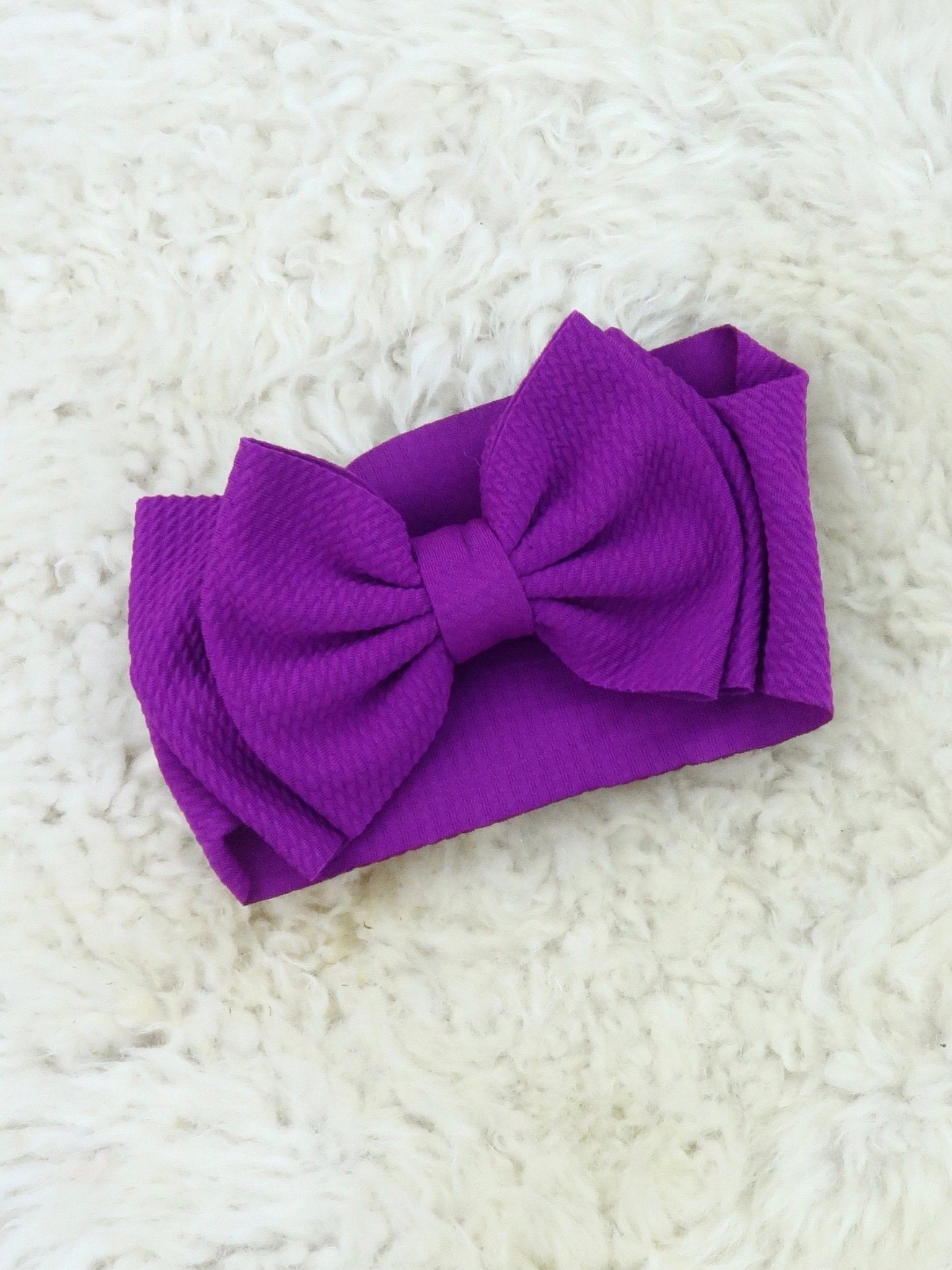 Double Layer Waffle Bow Headwrap - 32 Colors Available - Marie Nicole Clothing