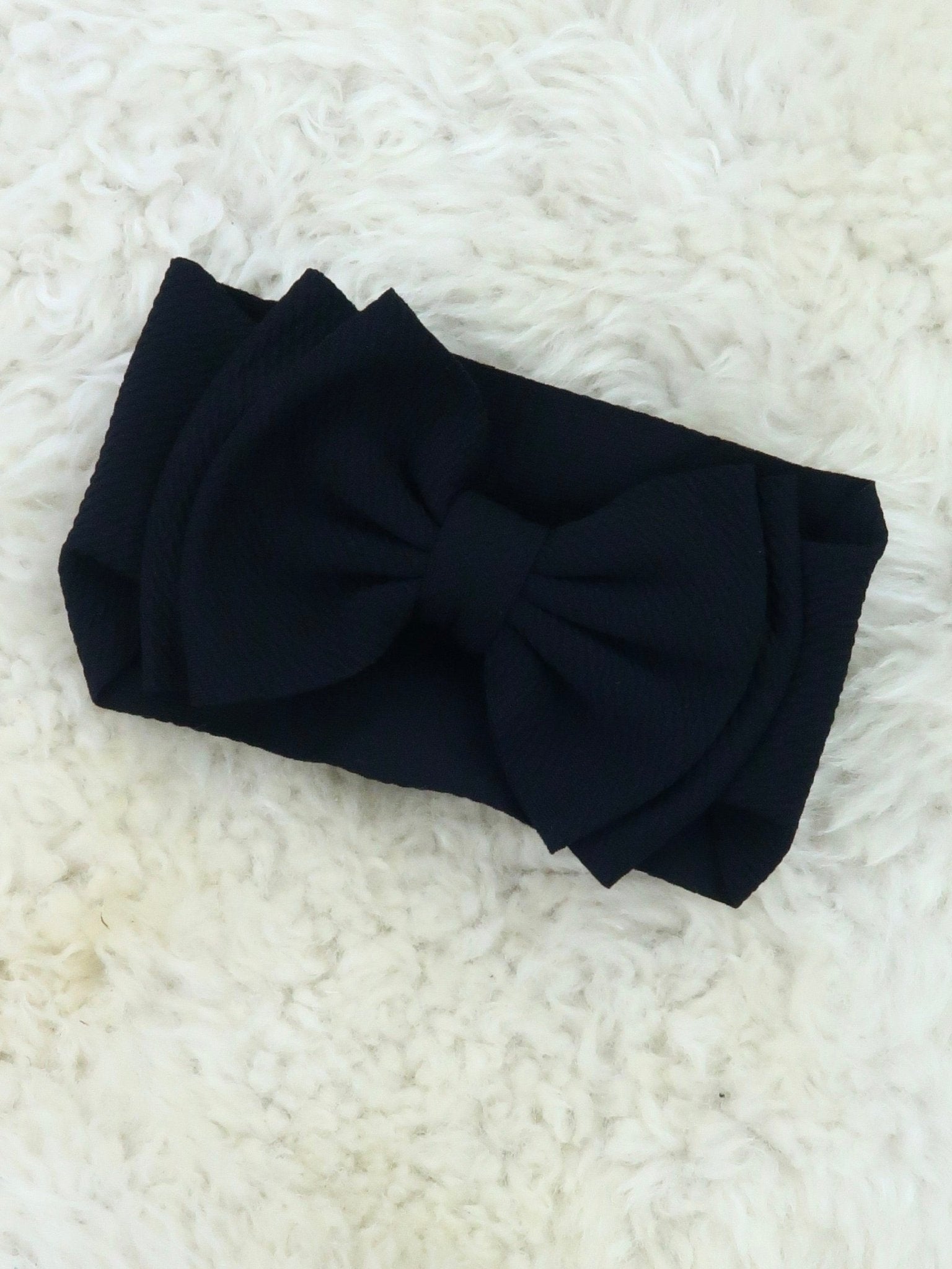 Double Layer Waffle Bow Headwrap - 32 Colors Available - Marie Nicole Clothing