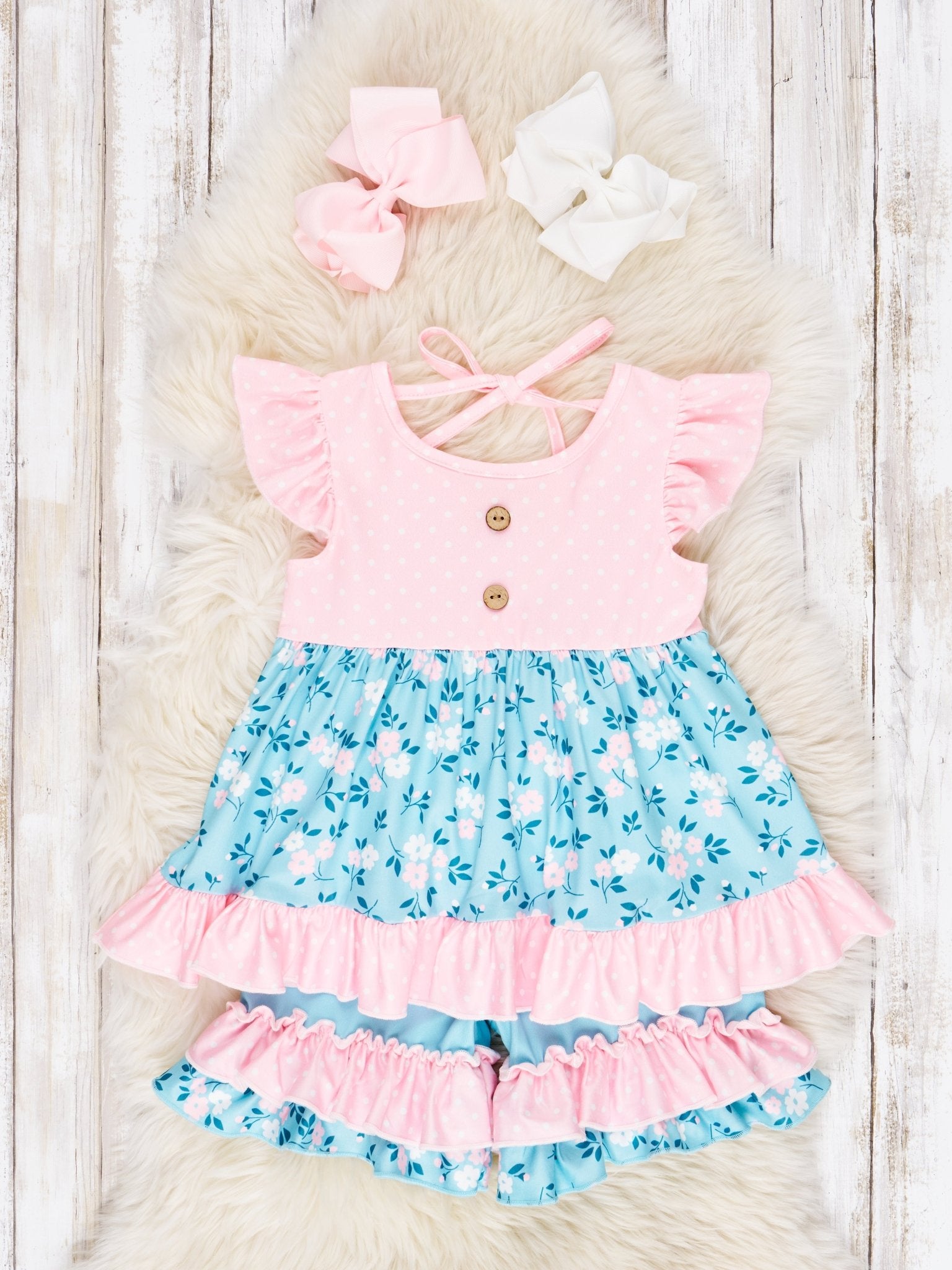Summer Buttercup Ruffle Outfit - Marie Nicole Clothing