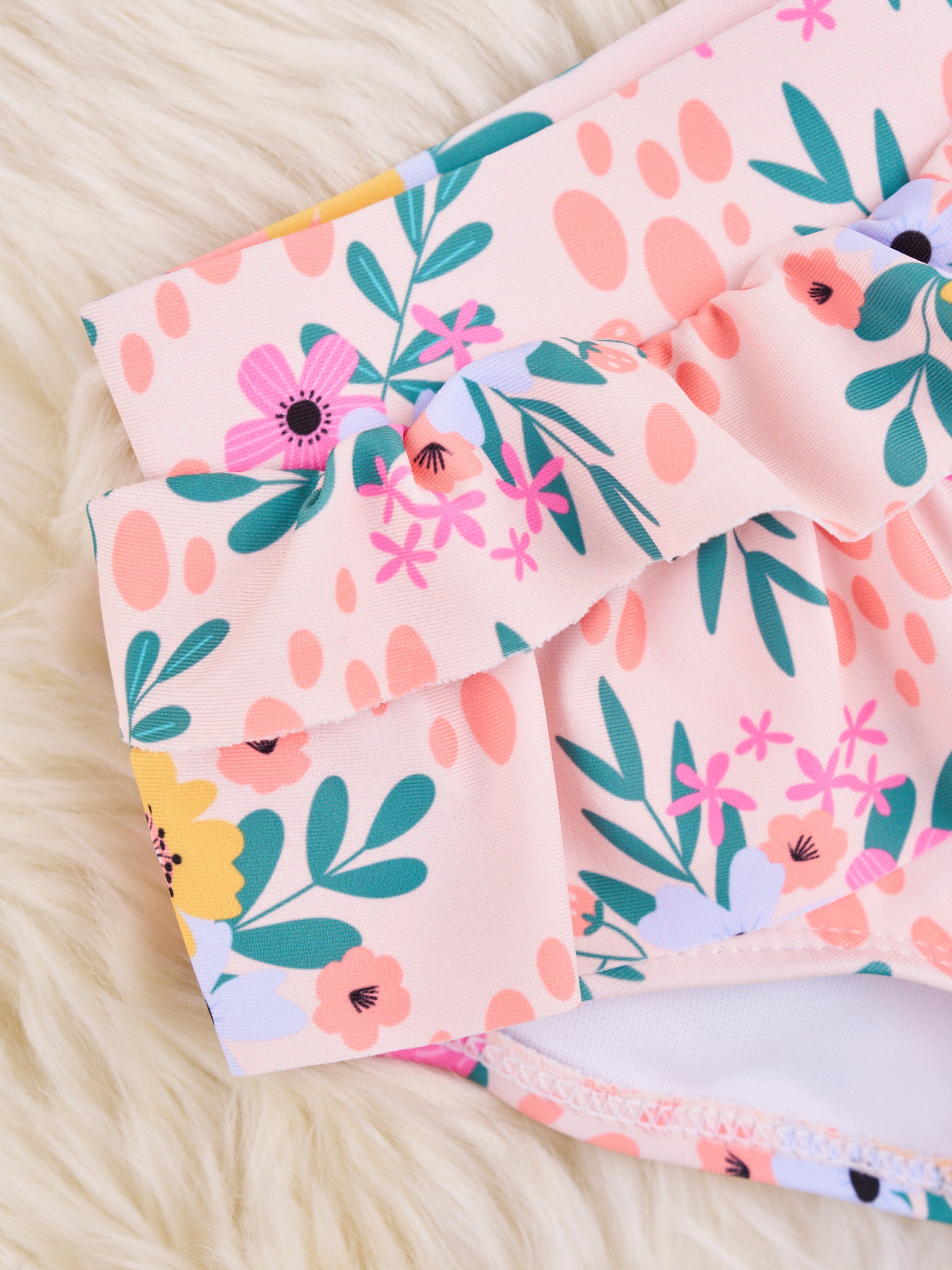 Summer Floral Ruffle Swimsuit - Marie Nicole Clothing