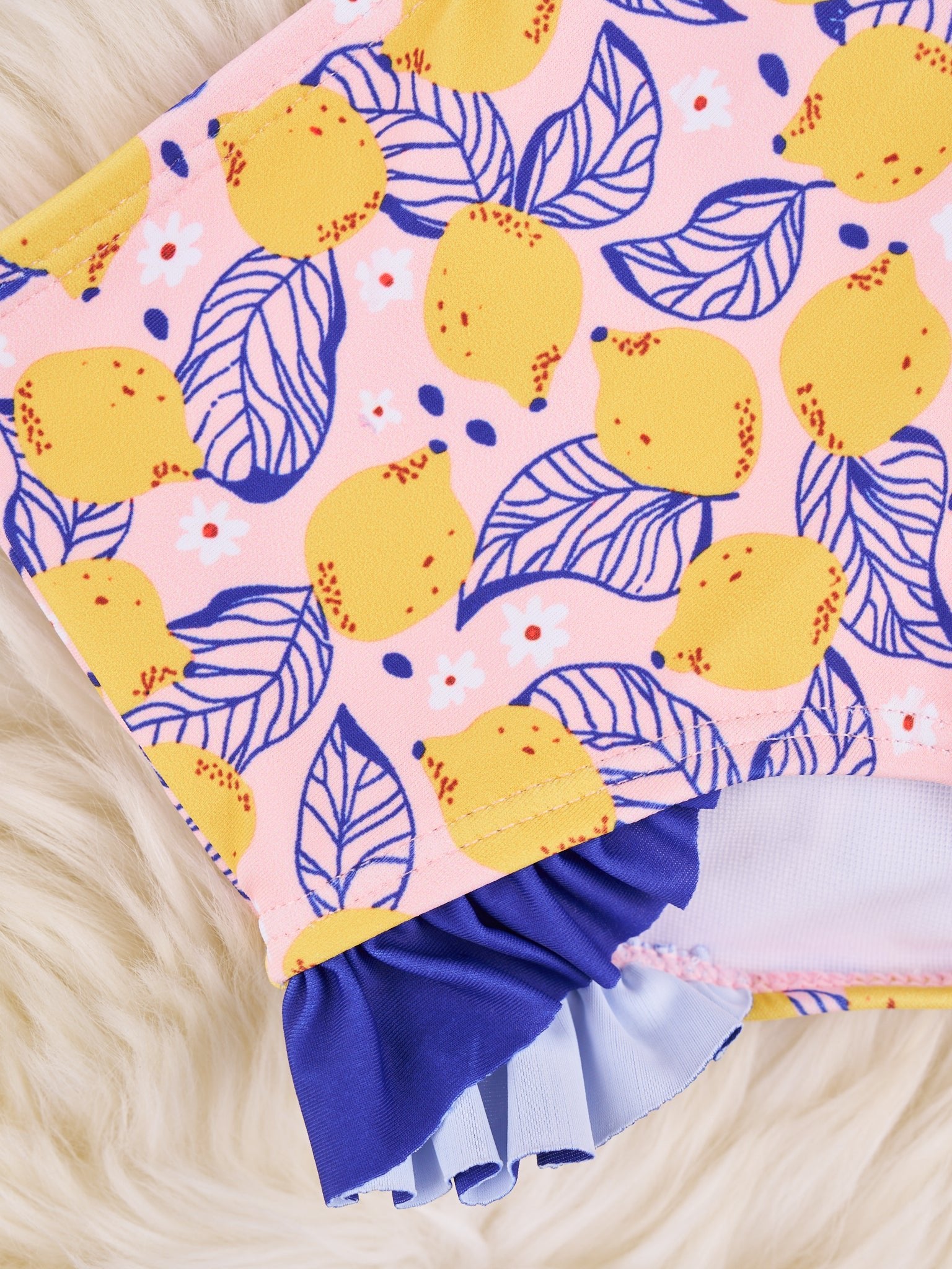Lemons Ruffle Swimsuit - Marie Nicole Clothing
