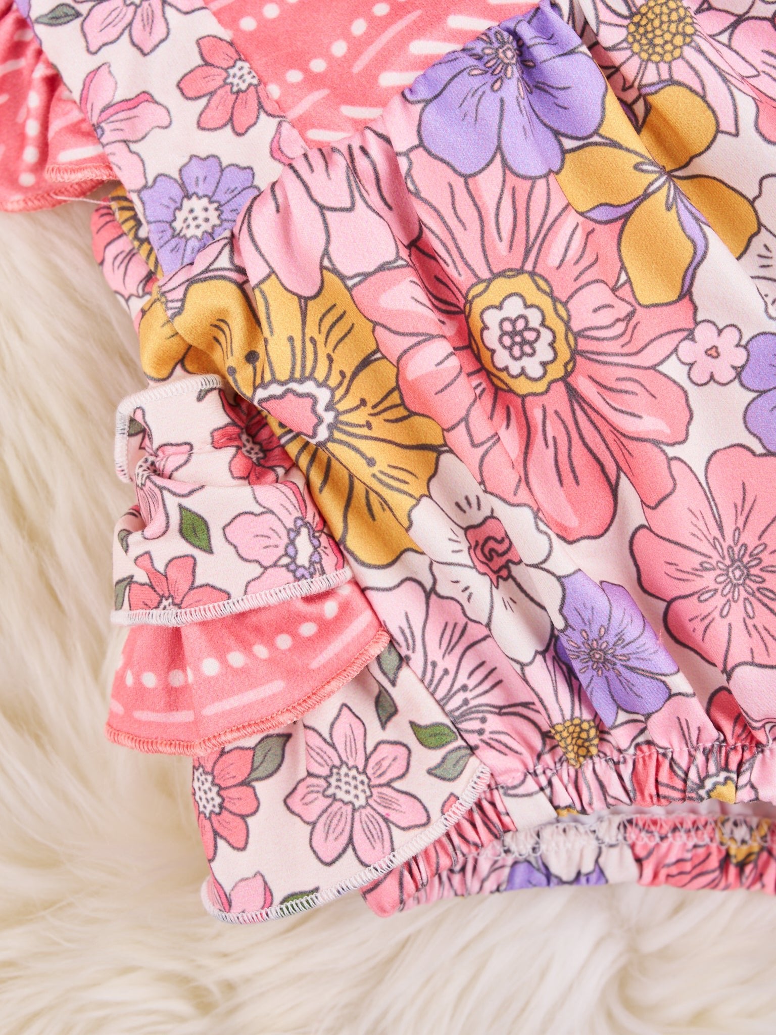 Marigold Ruffle Romper - Marie Nicole Clothing