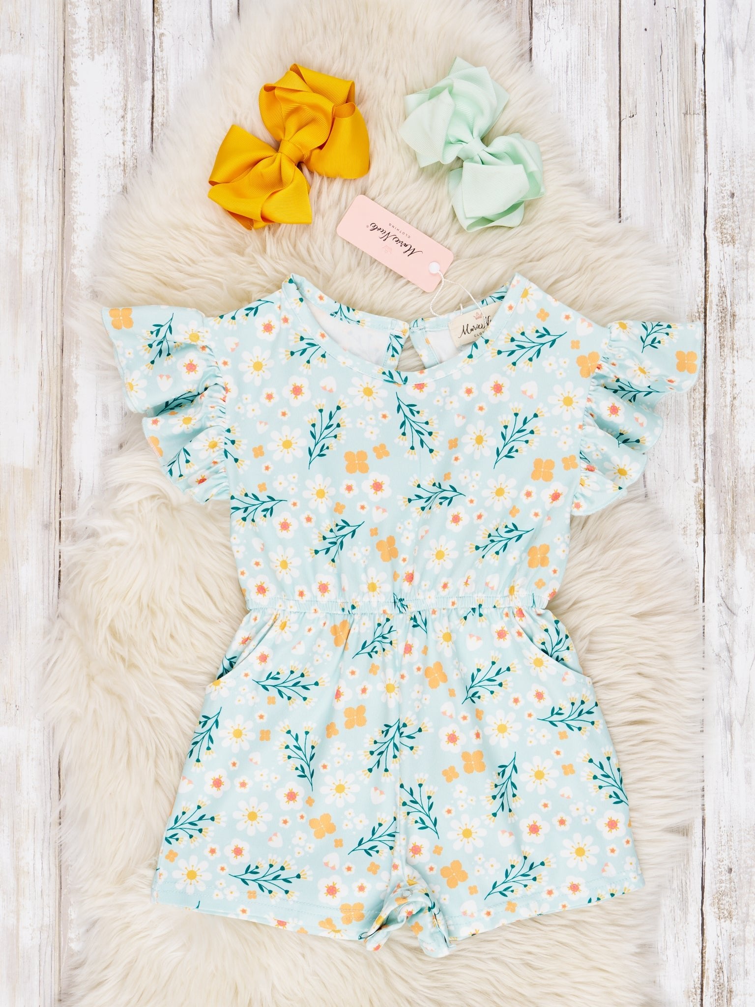 Daisy Flutter Sleeve Jumpsuit - Marie Nicole Clothing