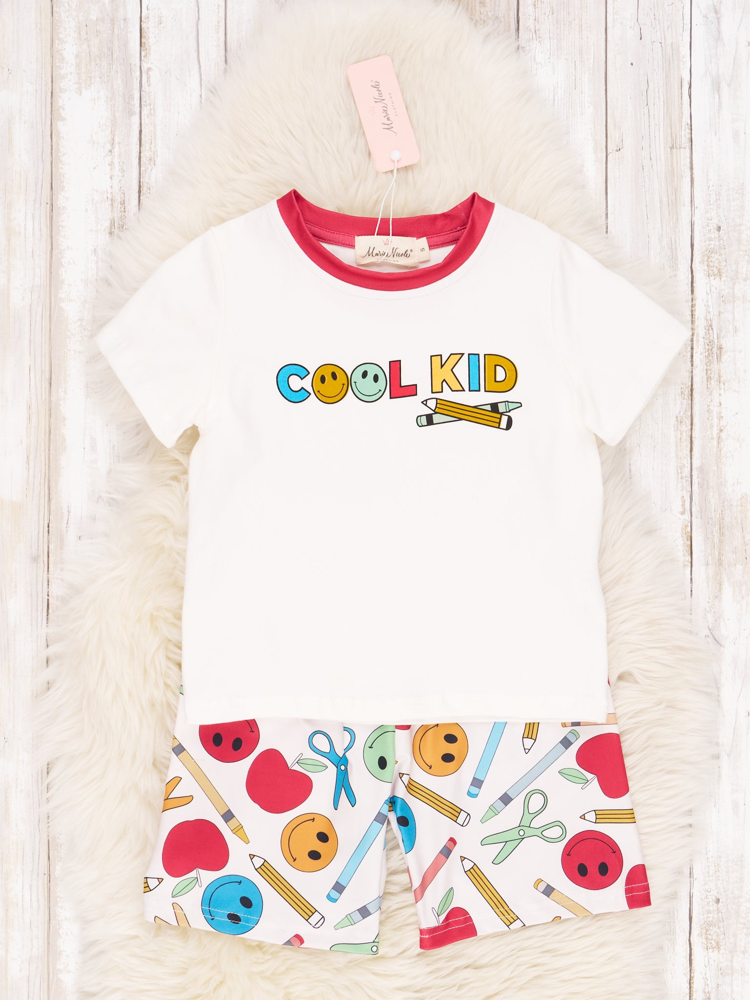 "Cool Kid" Smiley School Outfit - Marie Nicole Clothing