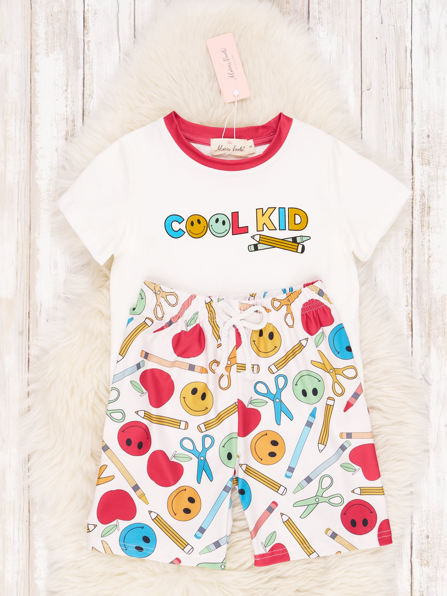 "Cool Kid" Smiley School Outfit - Marie Nicole Clothing