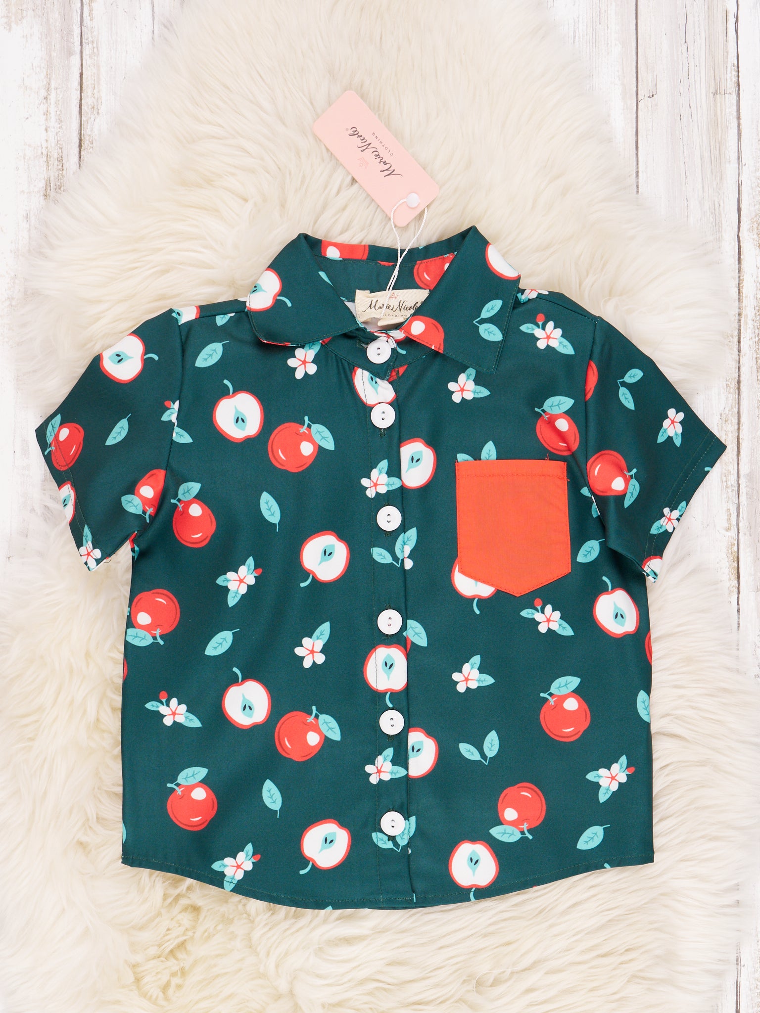 Elegant Apple Polo - Marie Nicole Clothing