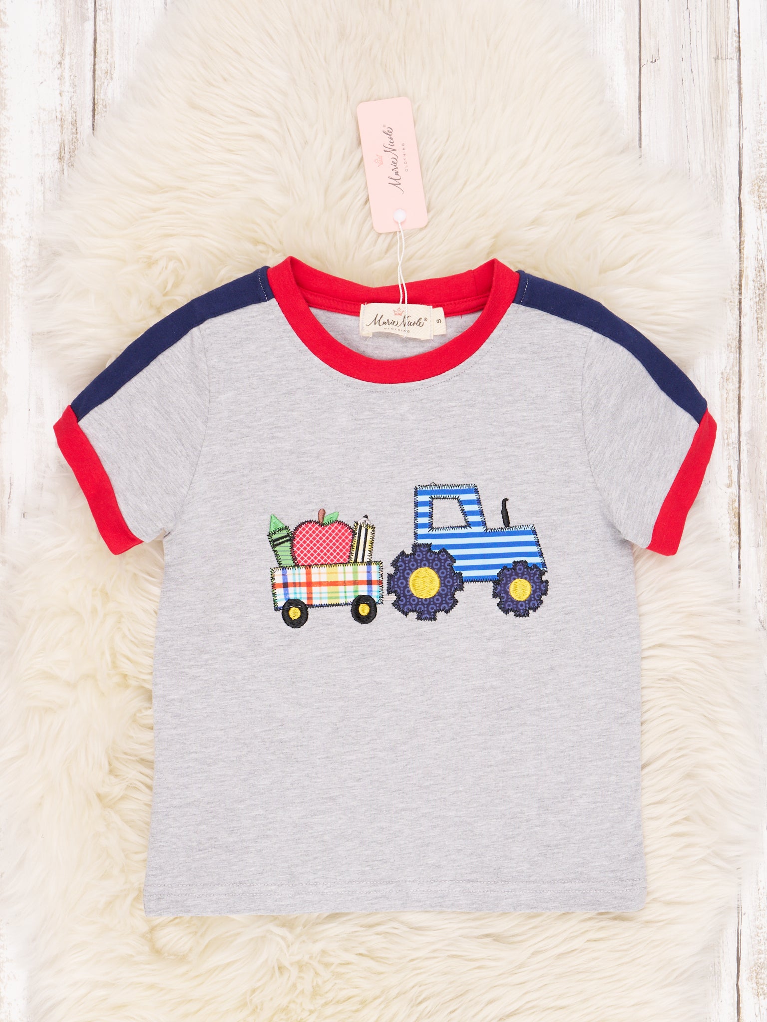 School Supplies Tractor Shirt - Marie Nicole Clothing