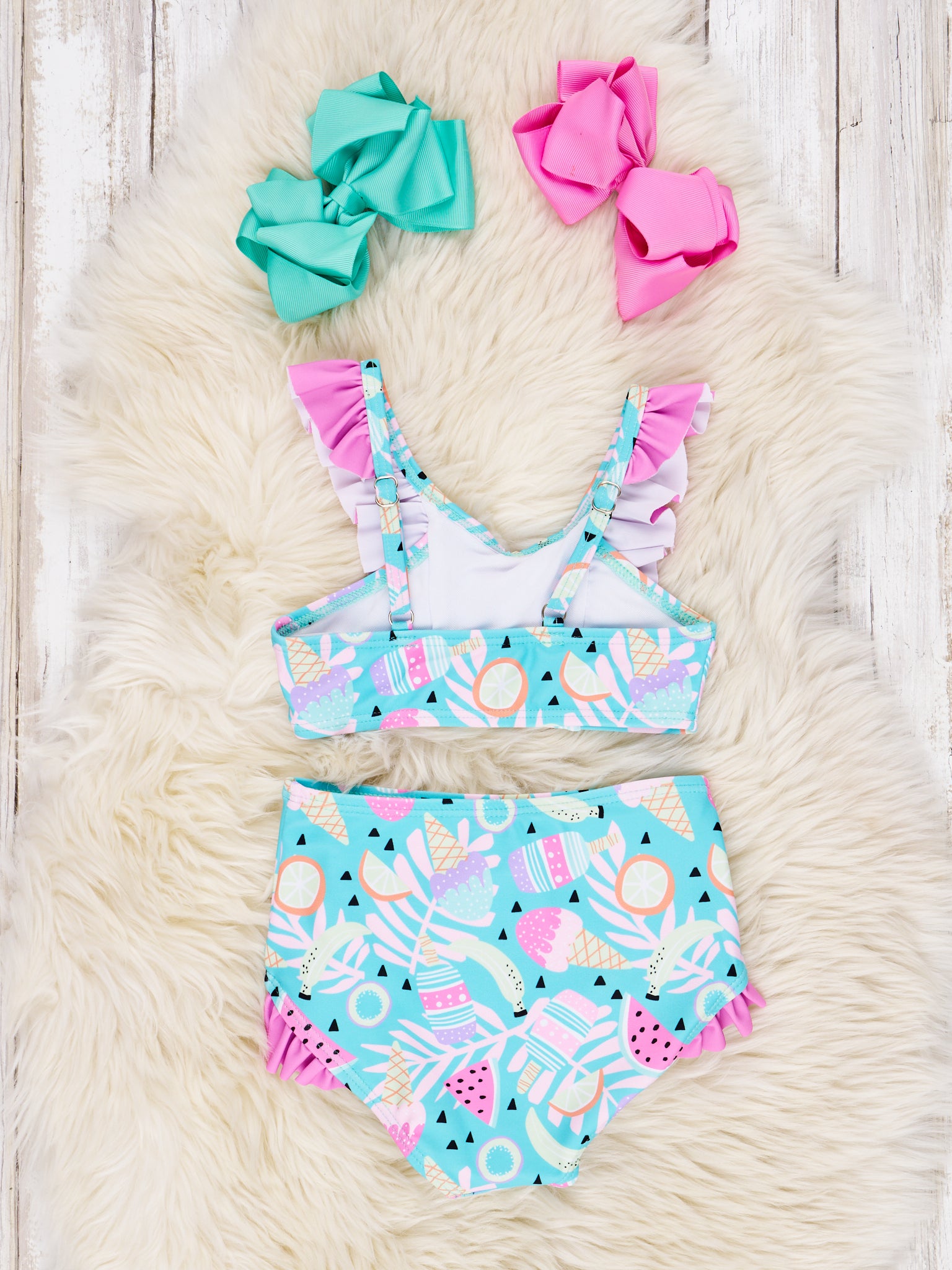 Sweet Treats Ruffle Swimsuit - Marie Nicole Clothing