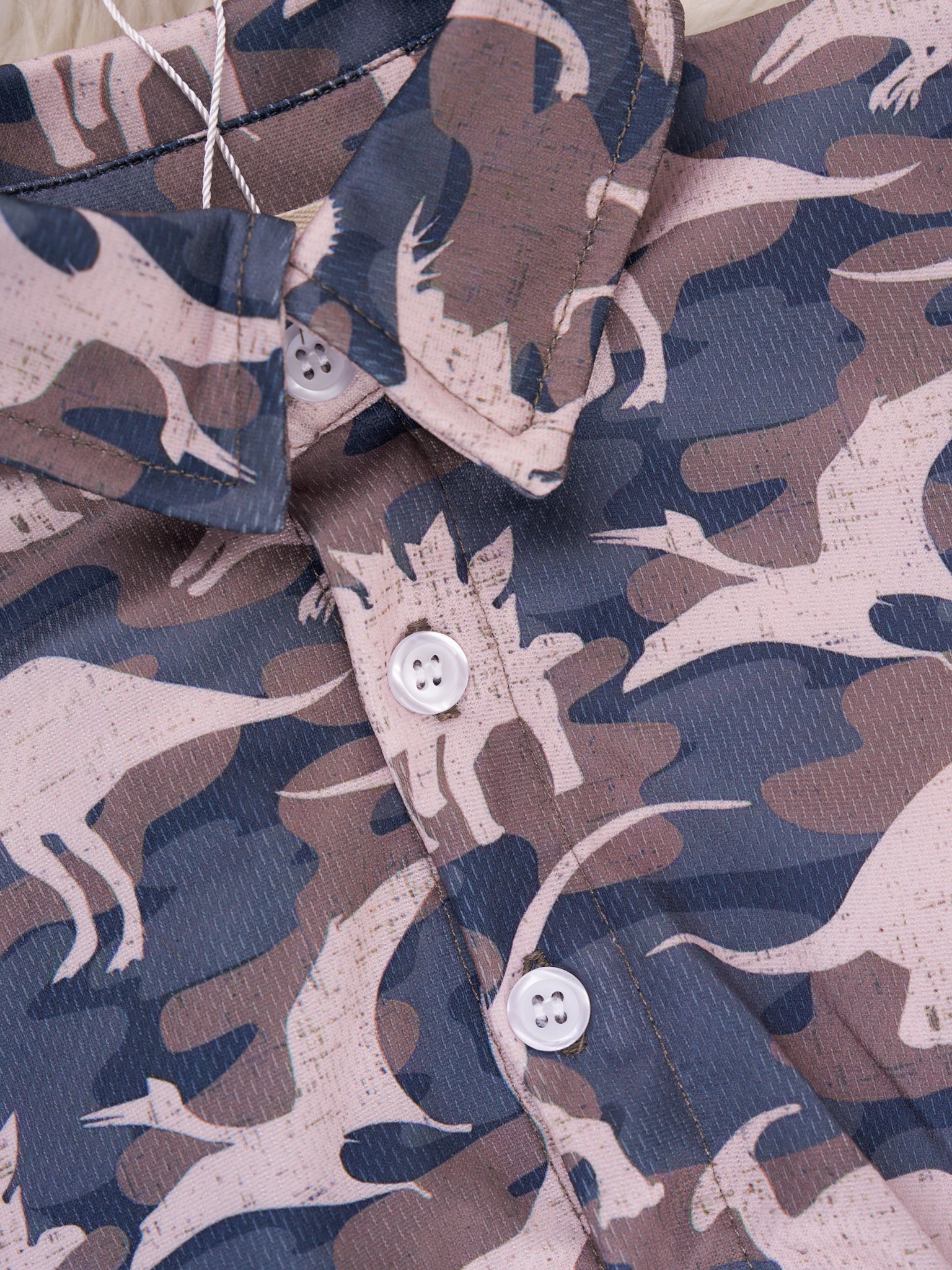 Camouflage Dinosaur Polo - Marie Nicole Clothing