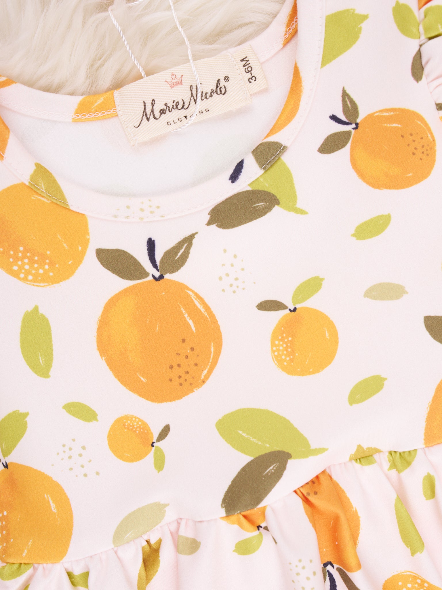 Oranges Ruffle Dressy Romper - Marie Nicole Clothing
