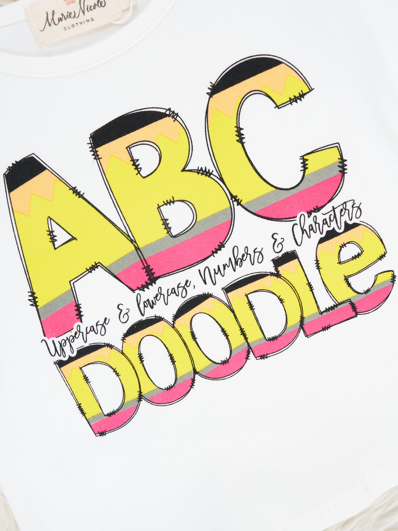 ABC Doodle Tulle Ruffle Outfit - Marie Nicole Clothing