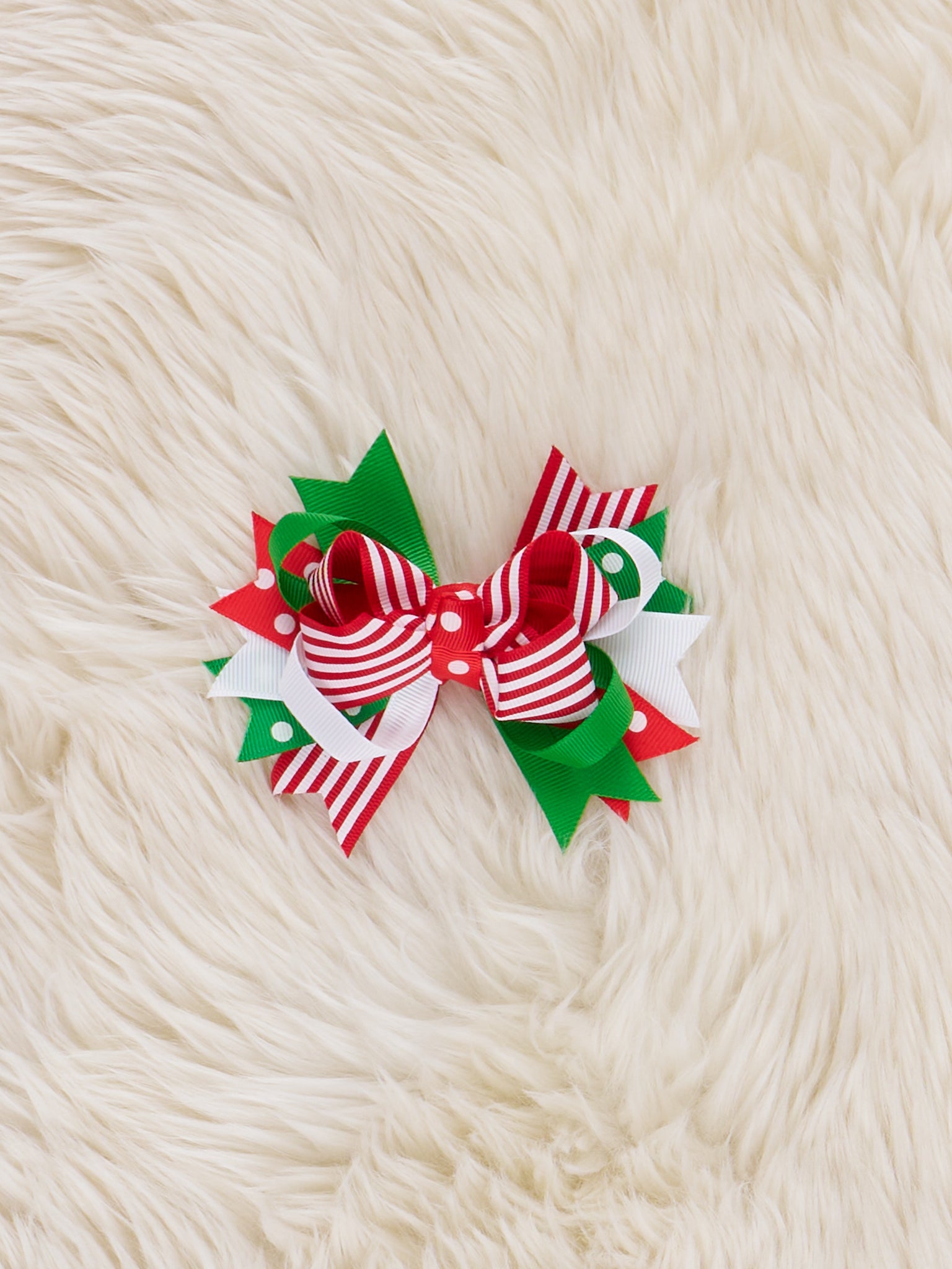 Peppermint Holiday Bow - Marie Nicole Clothing