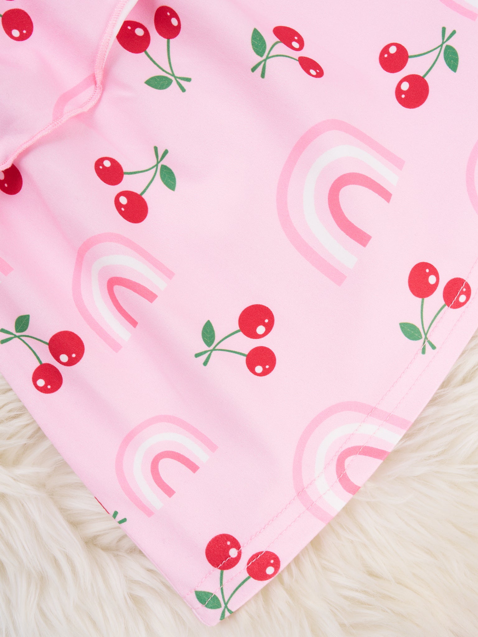 Rainbow Cherry Ruffle Outfit - Marie Nicole Clothing