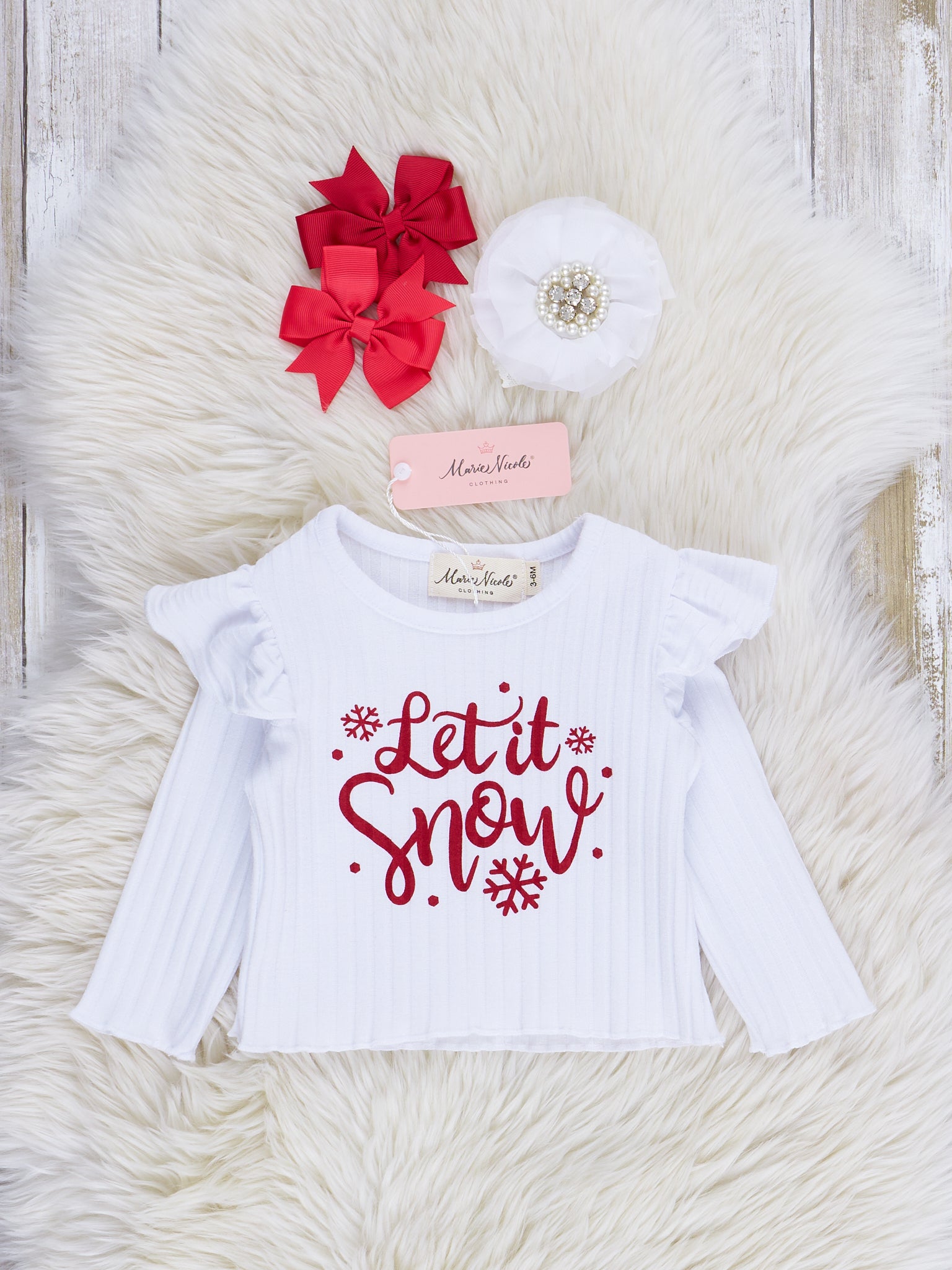 Holiday Cheer Velvet Bloomer Overalls - Marie Nicole Clothing