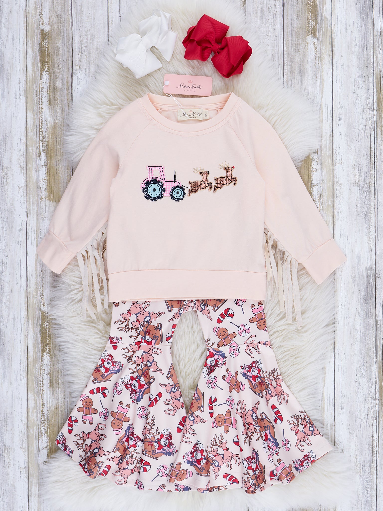 Ivory Tractor Sleigh Fringe Outfit - Marie Nicole Clothing