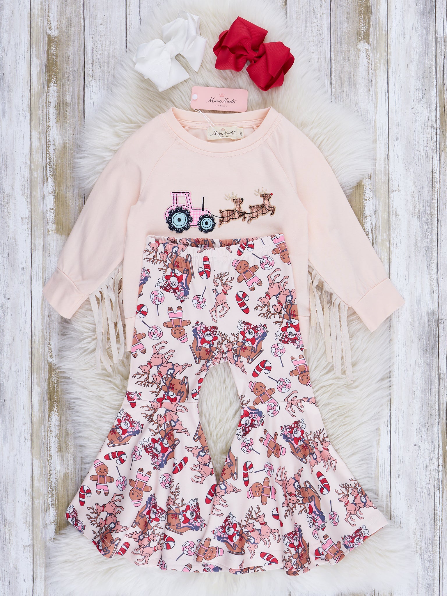 Ivory Tractor Sleigh Fringe Outfit - Marie Nicole Clothing