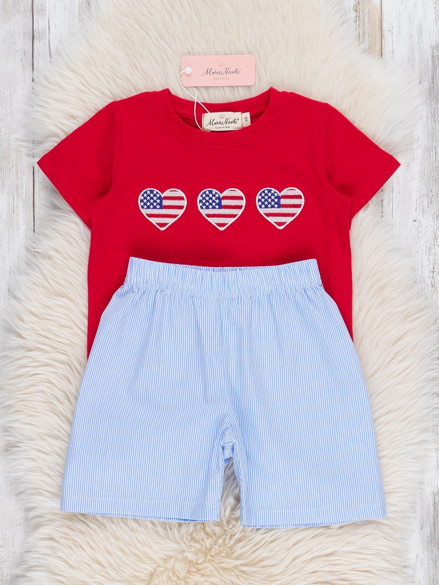 Liberty Love Embroidered Outfit - Marie Nicole Clothing