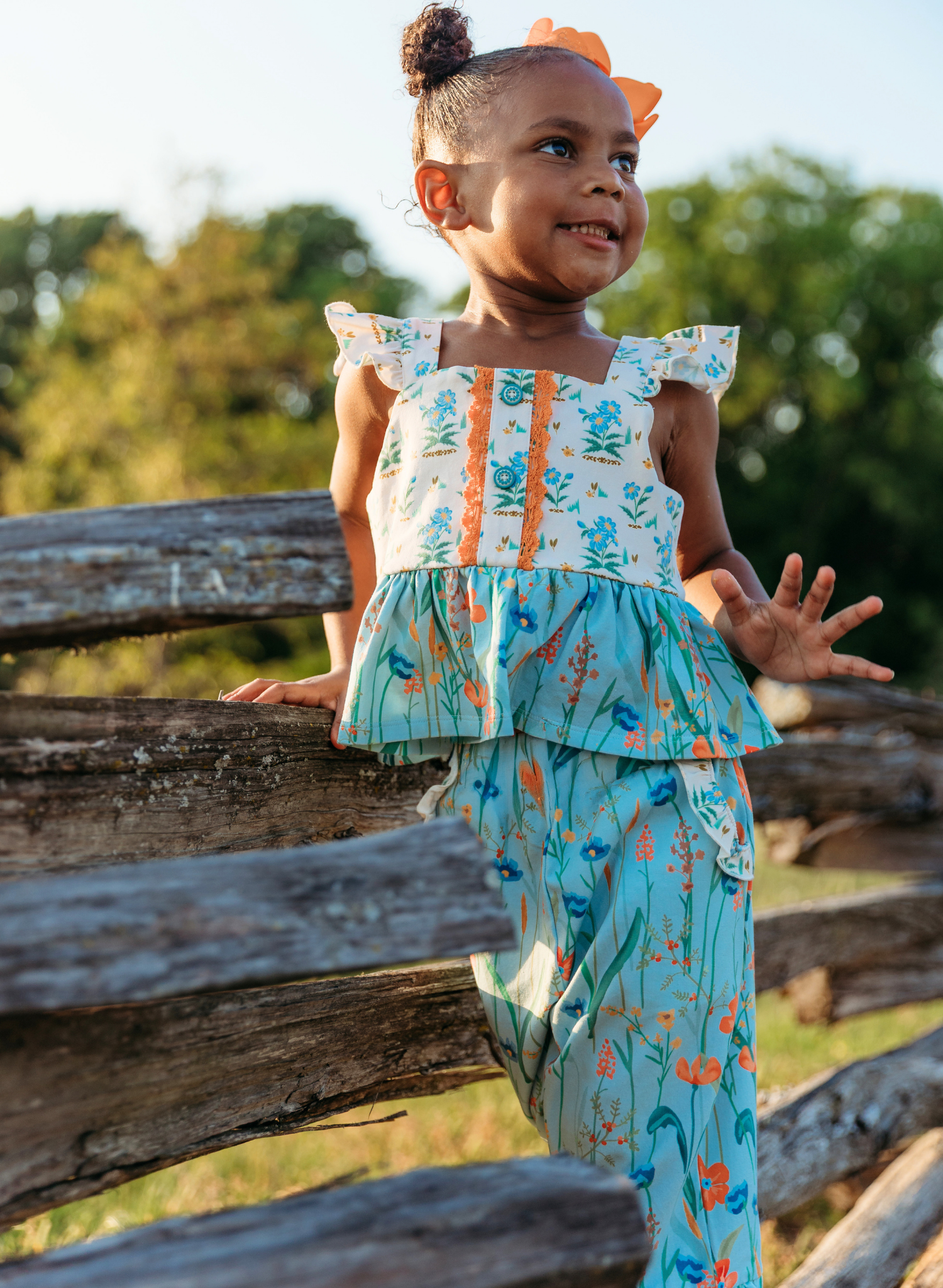 Into the Meadows Ruffle Outfit - Marie Nicole Clothing