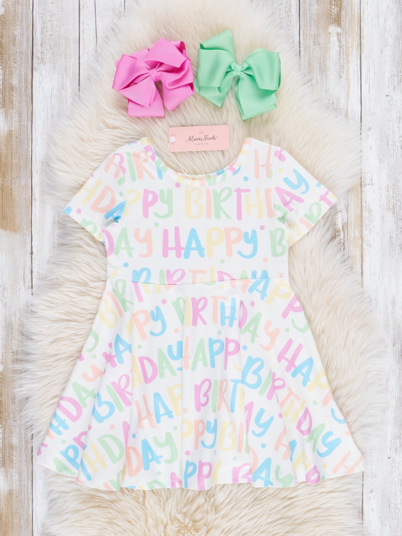 Happy Birthday Swing Dress - Marie Nicole Clothing
