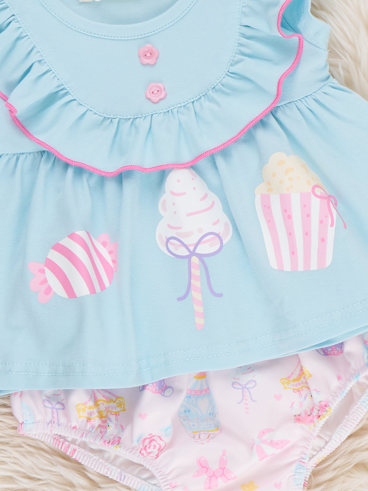 Carousel Twirls Ruffle Bloomers Outfit - Marie Nicole Clothing