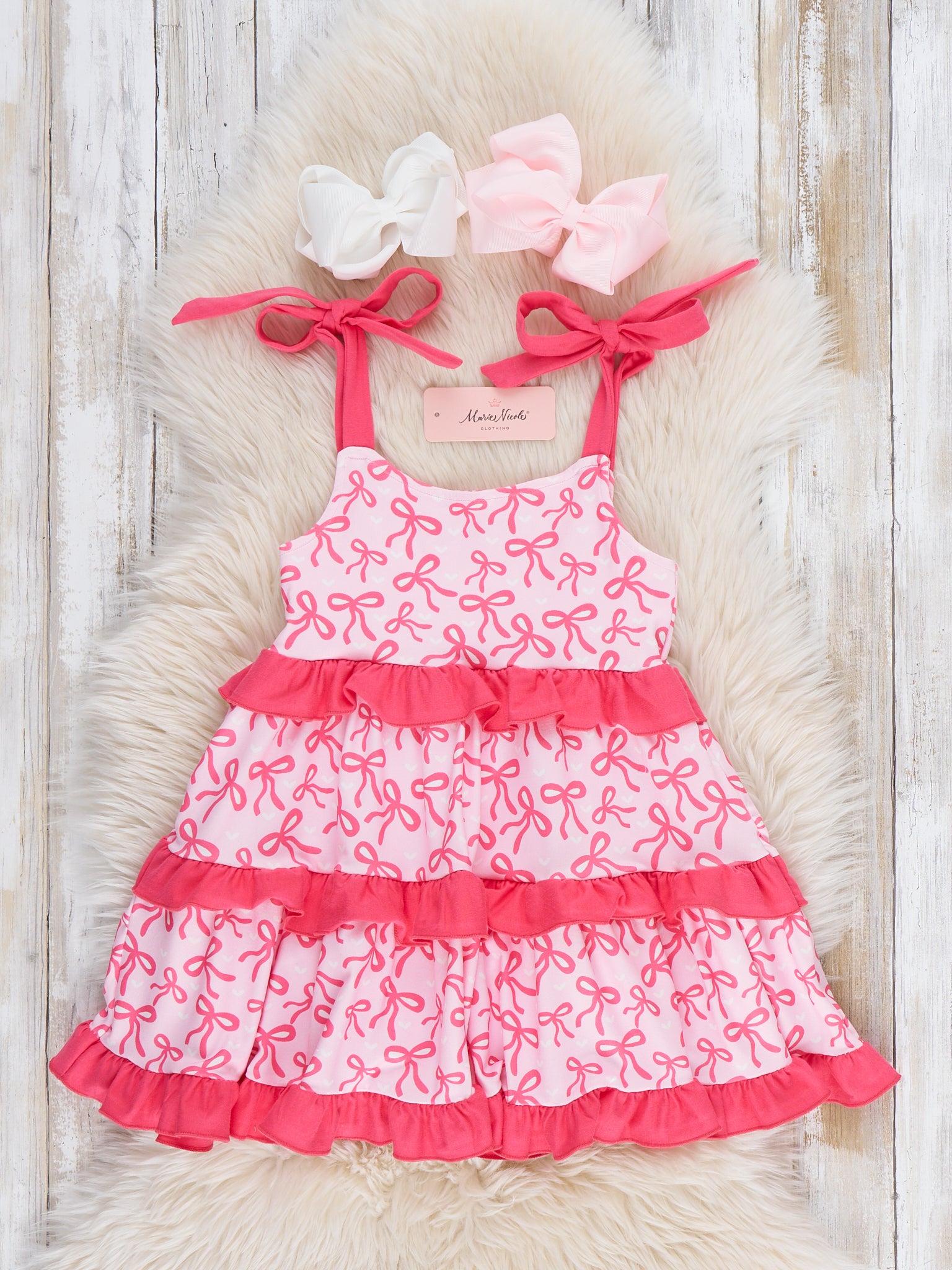 Bow - tiful Twirl Dress - Marie Nicole Clothing