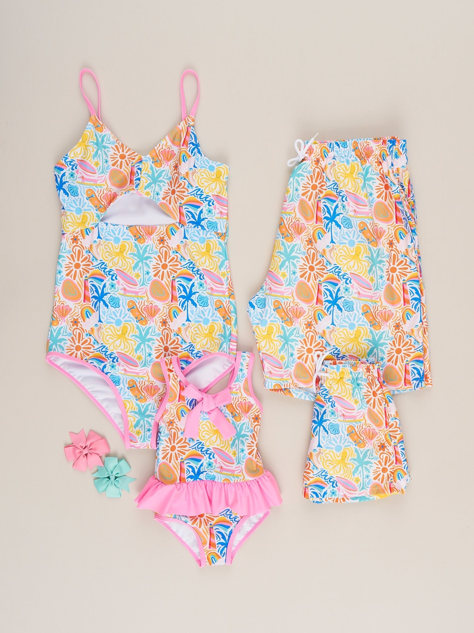 Family Tropical Beach Swimsuit - Girl - Marie Nicole Clothing