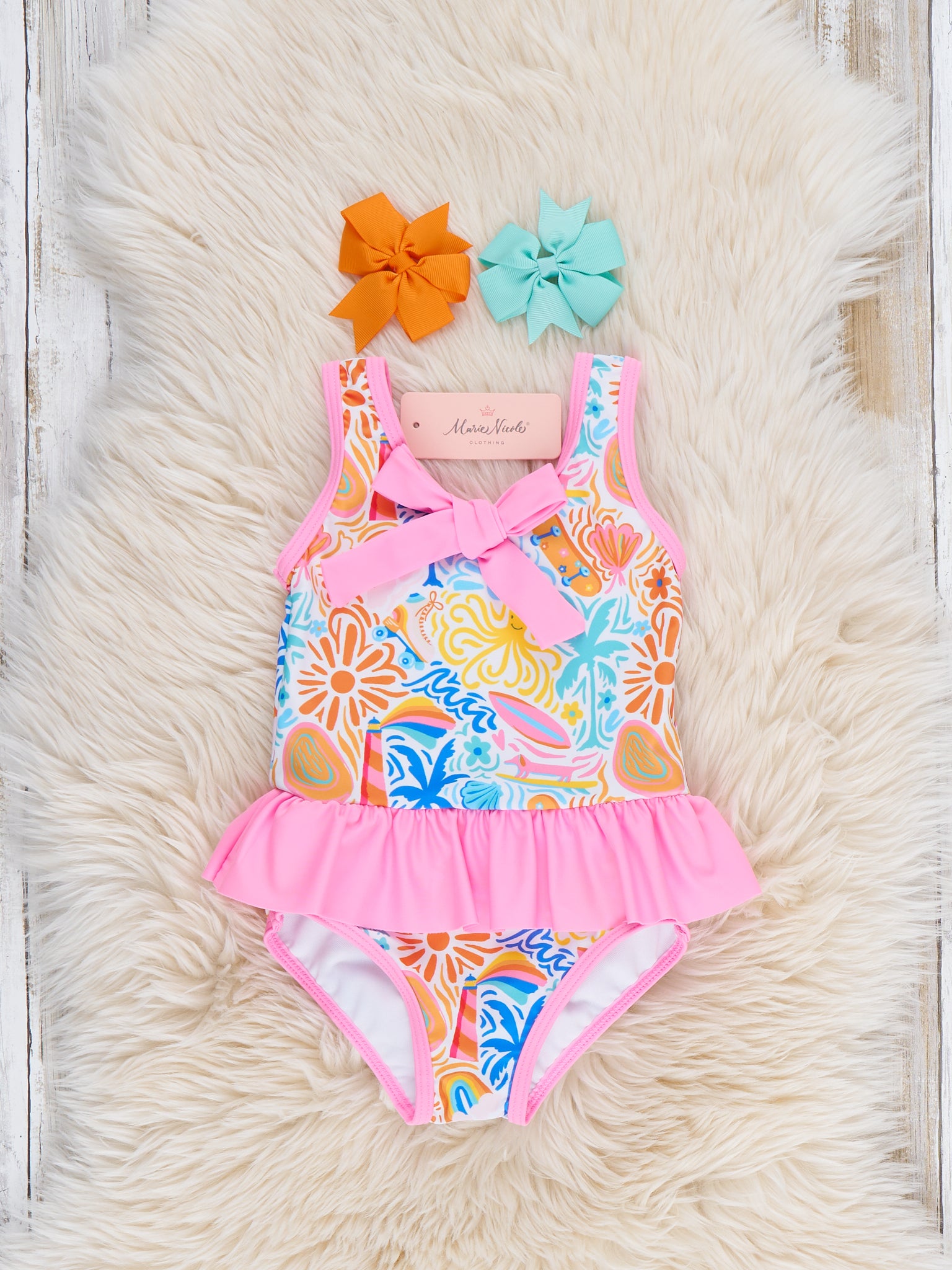 Family Tropical Beach Swimsuit - Girl - Marie Nicole Clothing